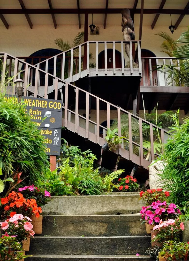 Garden view in Orosi Lodge