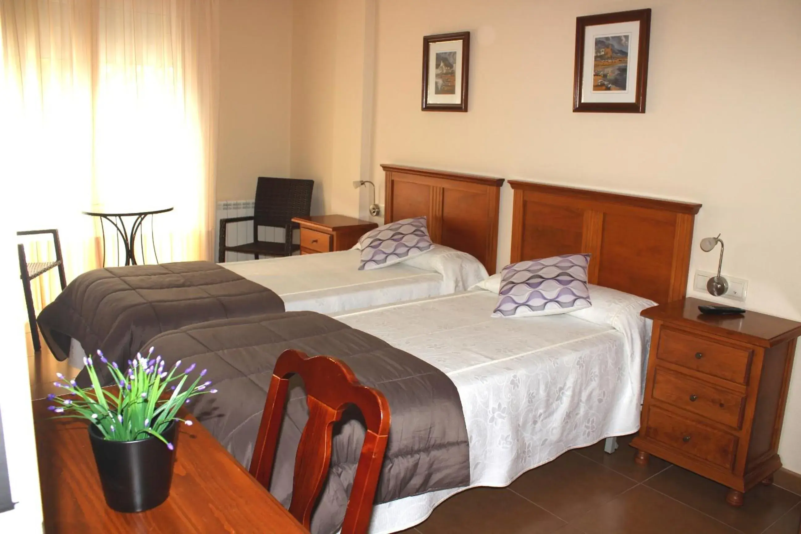 Bed in Hotel Oreneta