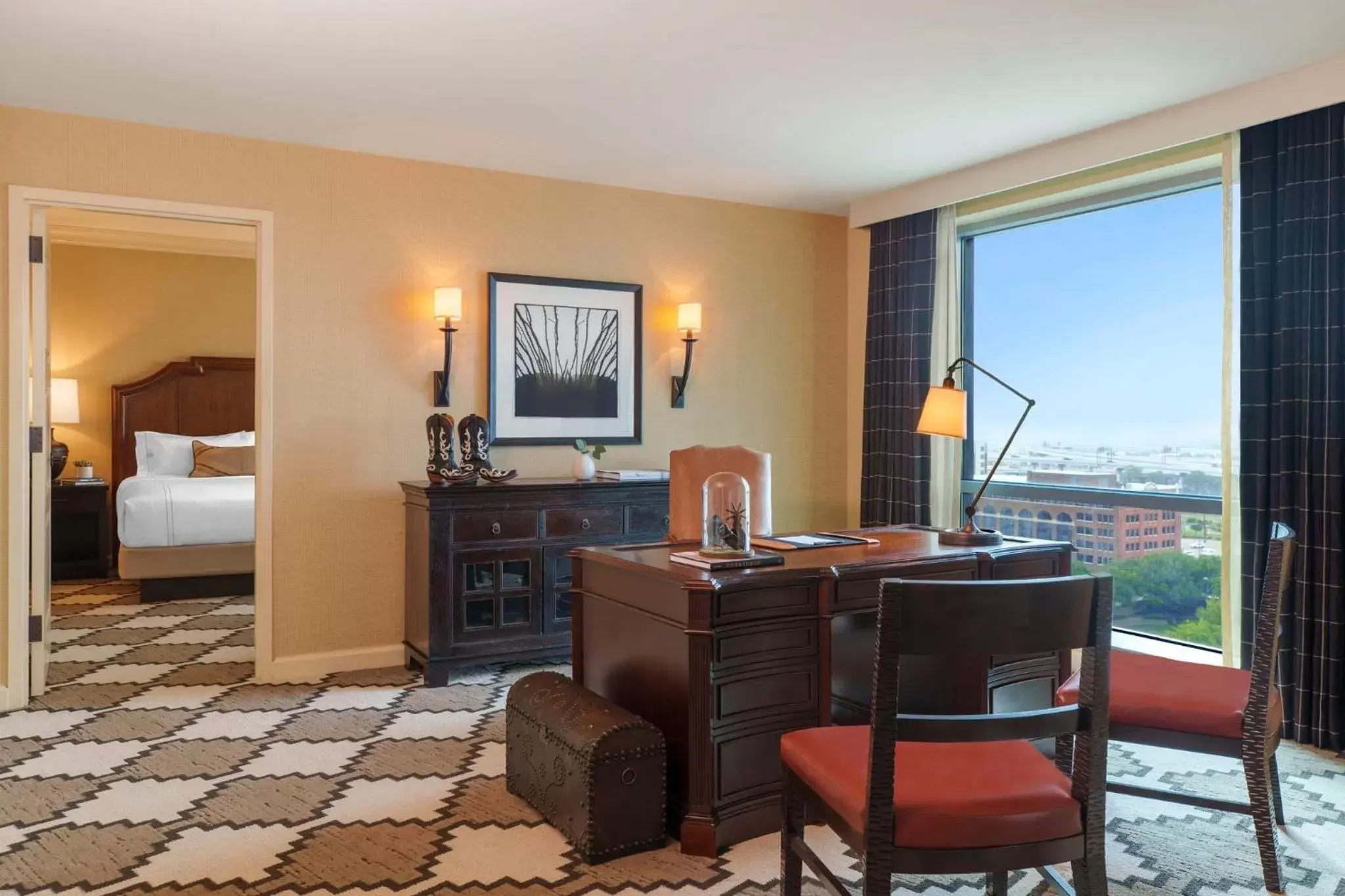 Photo of the whole room, TV/Entertainment Center in Omni Fort Worth Hotel