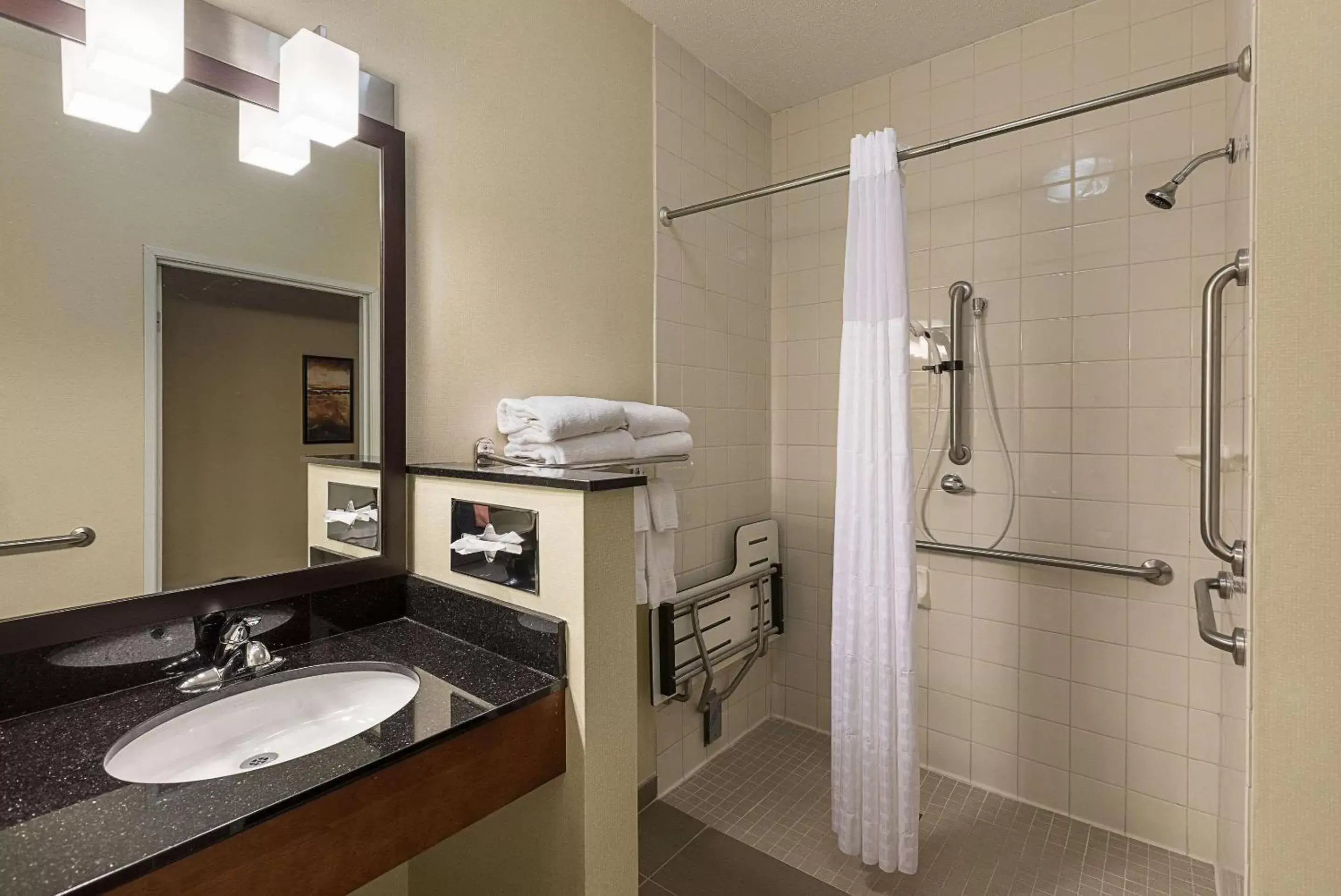 Bathroom in Comfort Suites Saginaw