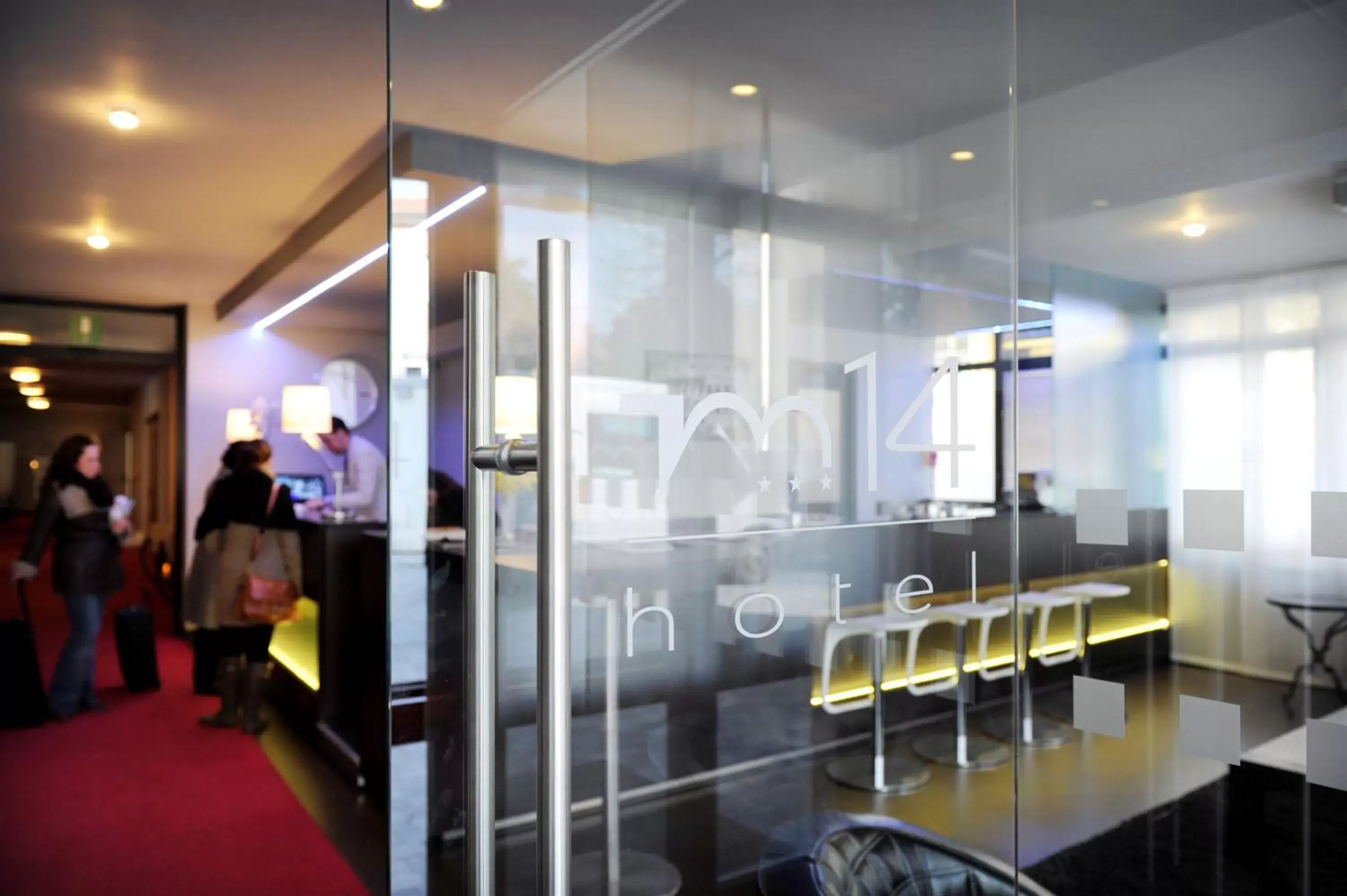 Lobby or reception in M14 Hotel & Spa Lobby or reception in M14 Hotel & Spa