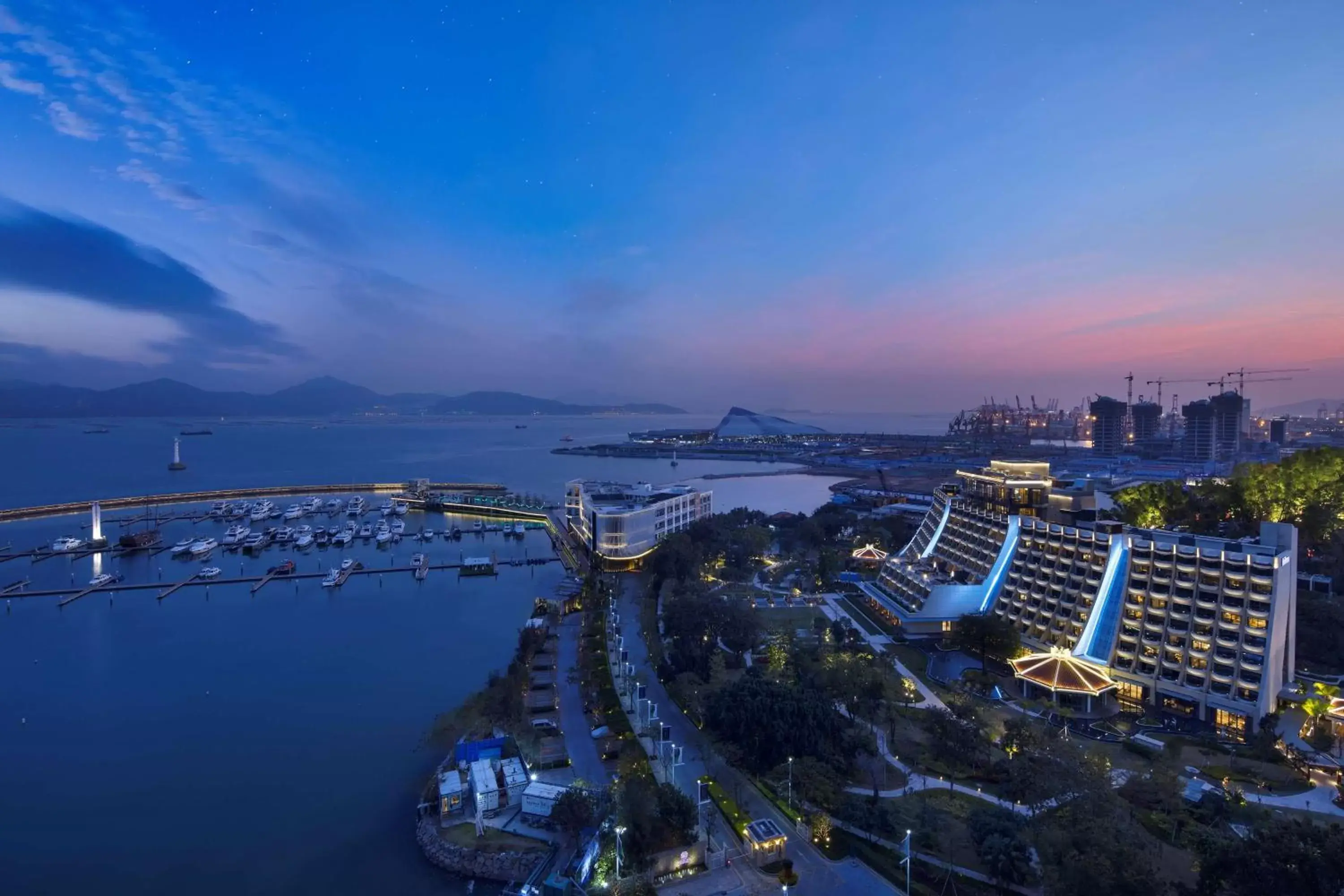 Property building, Bird's-eye View in Hilton Shenzhen Shekou Nanhai