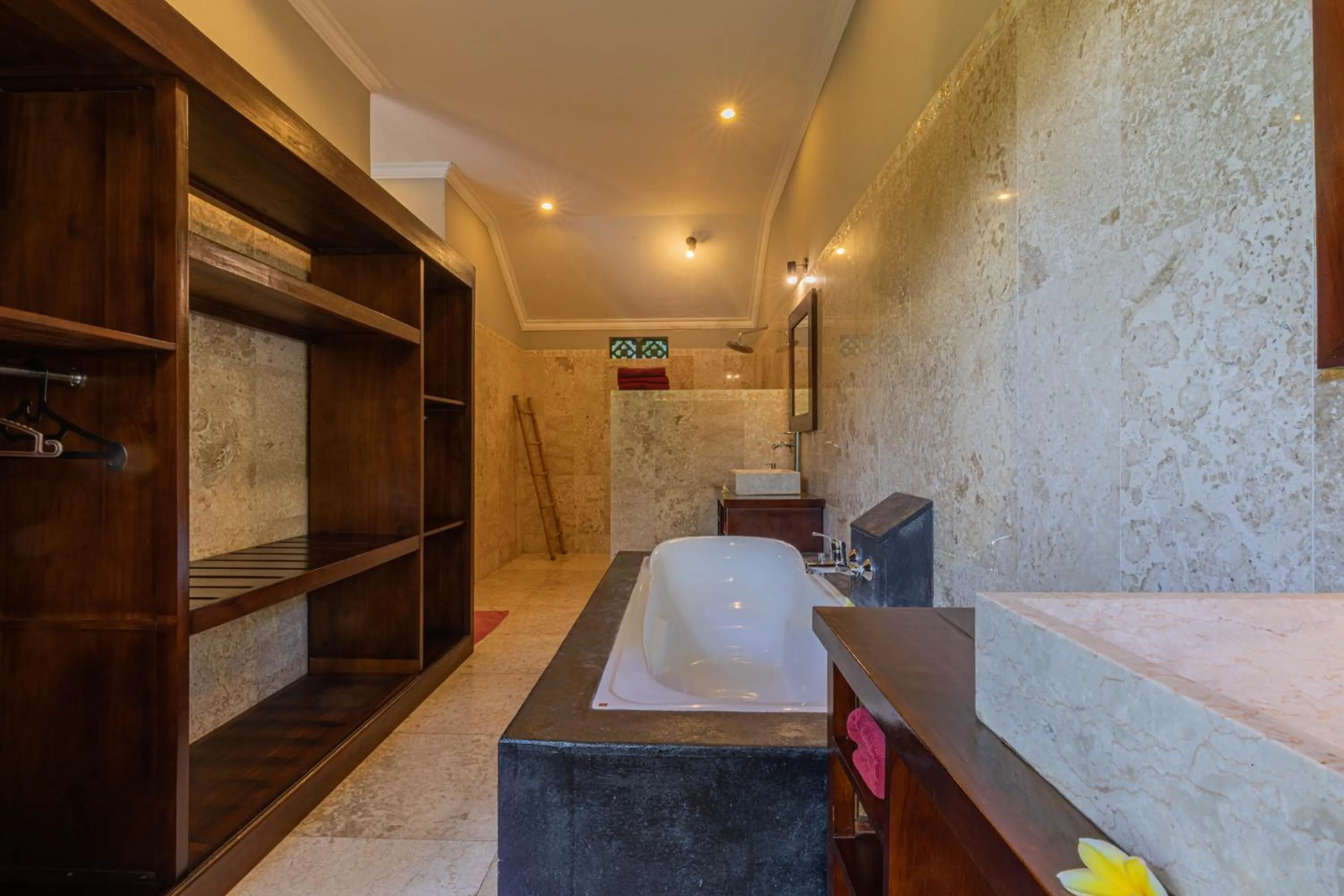 Bathroom, Bed in Suara Air Luxury Villa Ubud