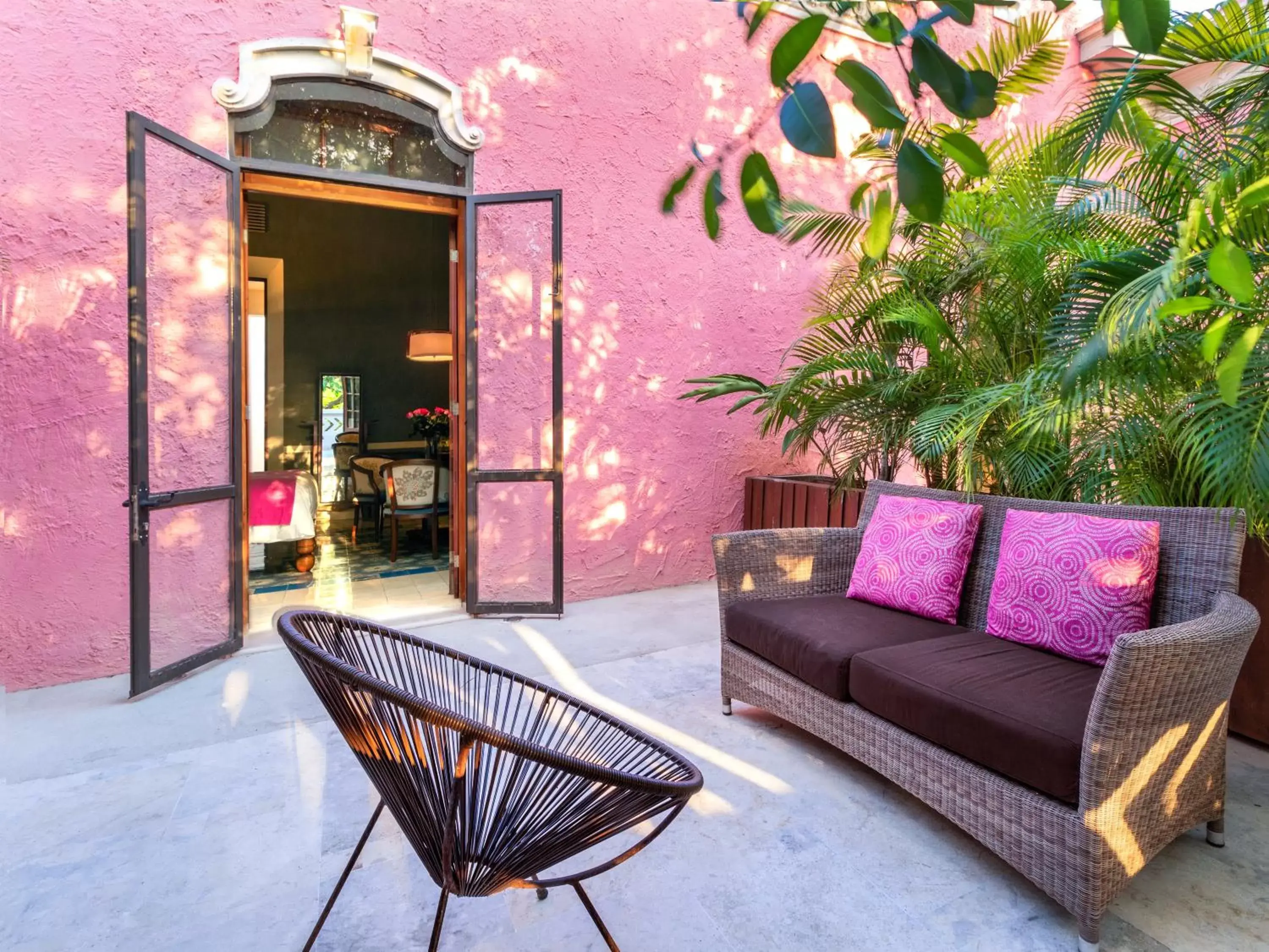 Balcony/Terrace in Rosas & Xocolate Boutique Hotel and Spa Merida, a Member of Design Hotels