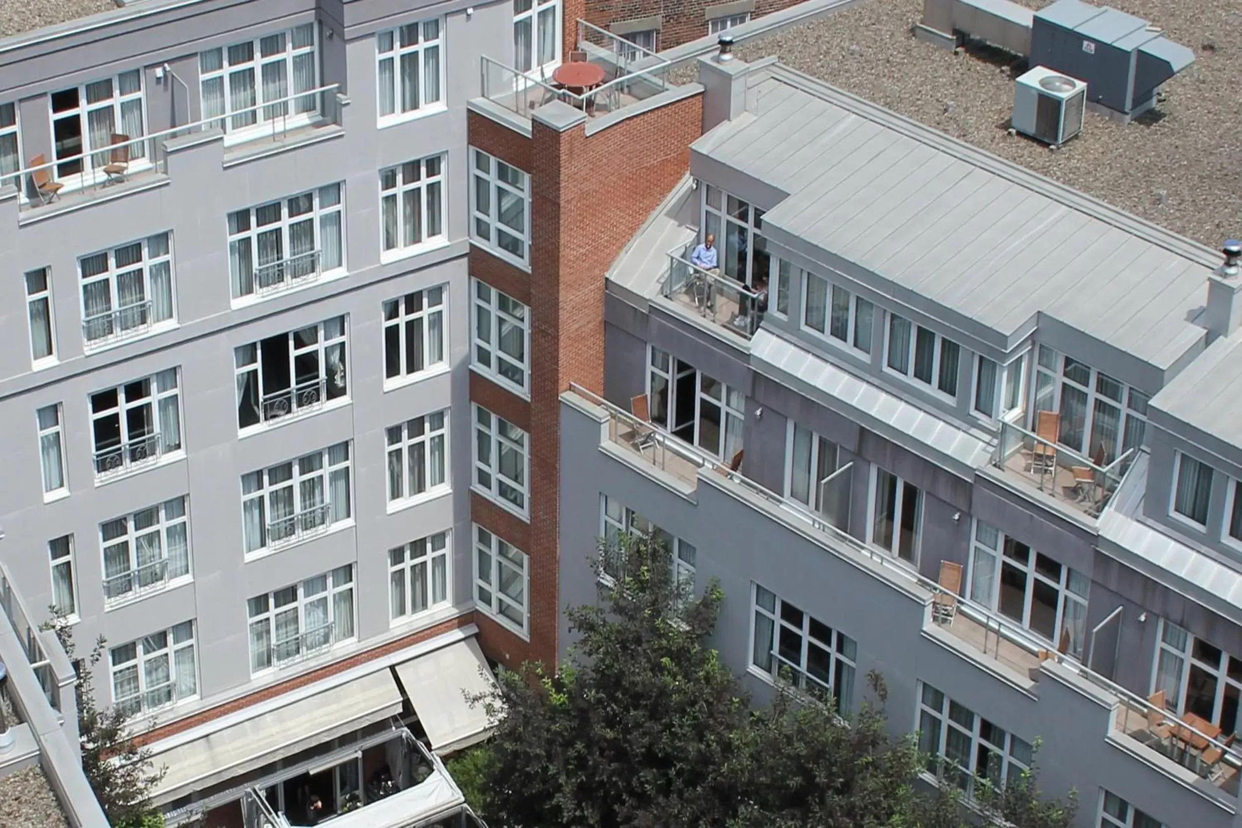 Bird's eye view, Property Building in Saint-Sulpice Hotel