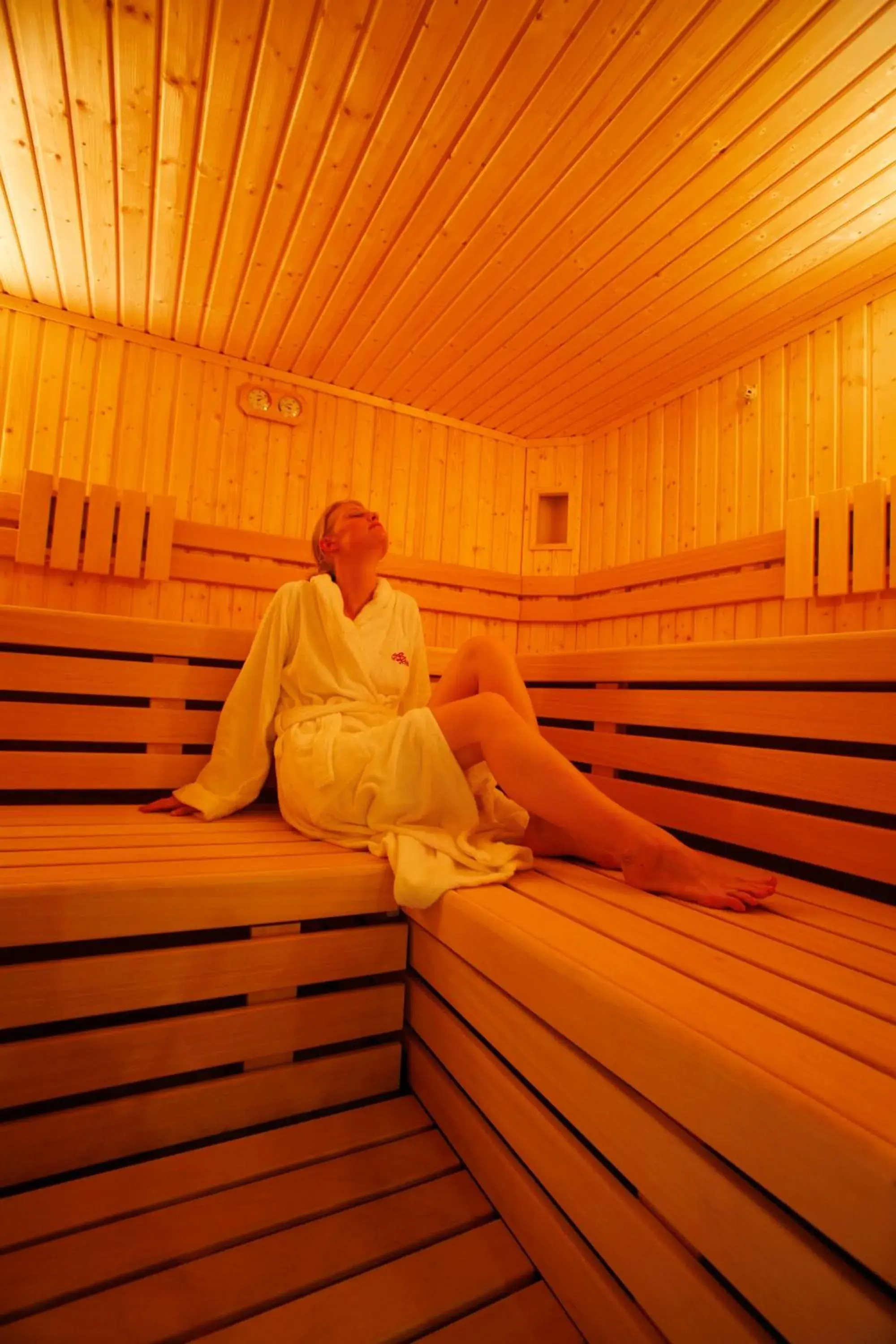 Sauna in Cascina Scova Resort