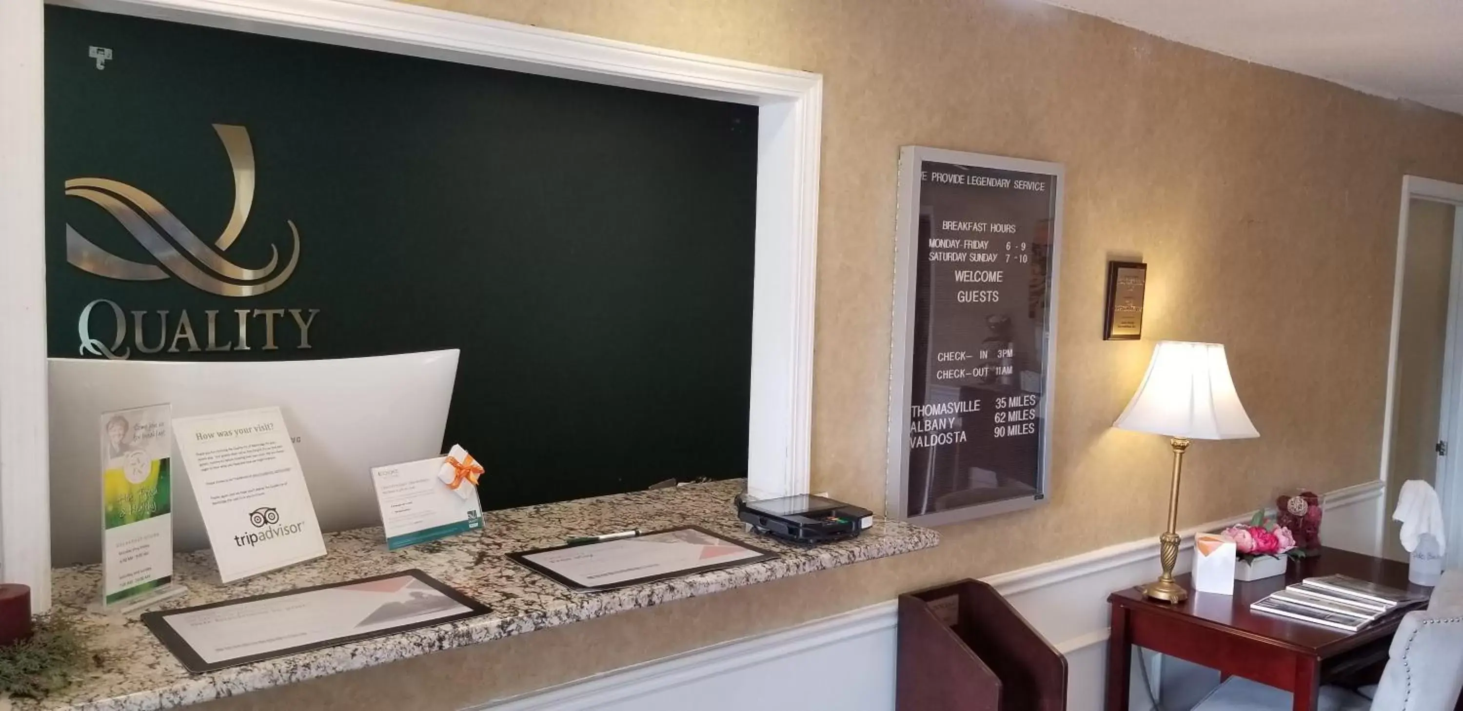 Lobby or reception in Quality Inn Lobby or reception in Quality Inn