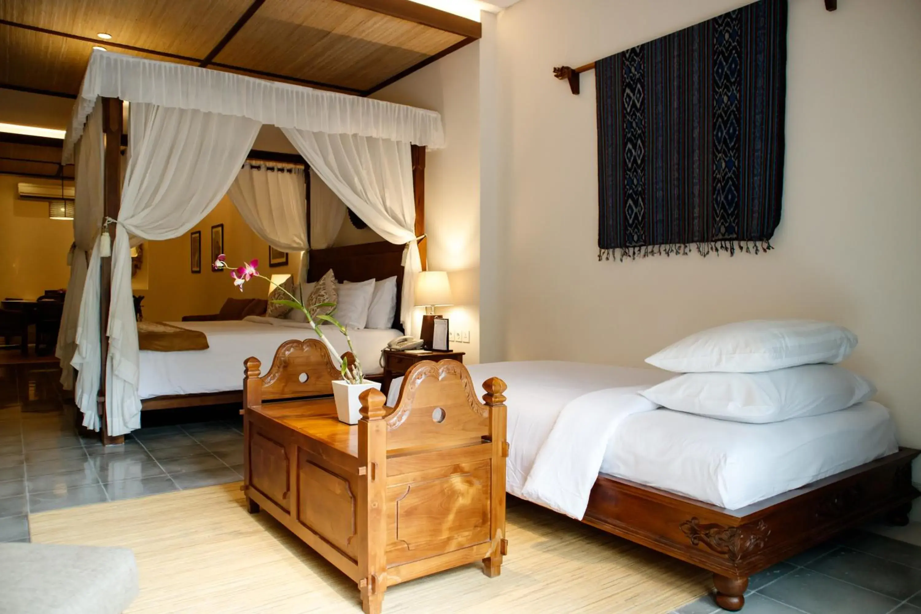 Bed in Visesa Ubud Resort