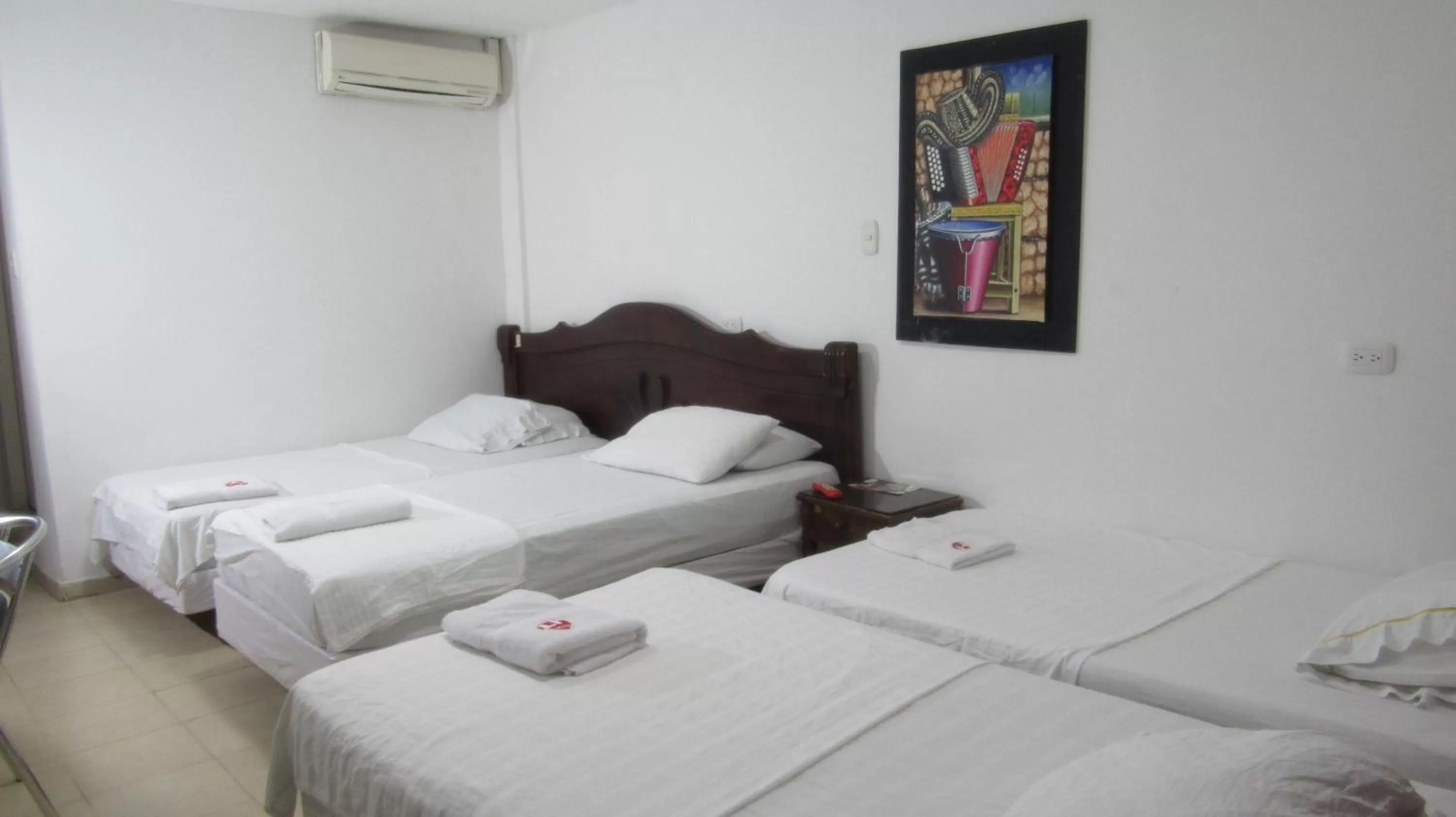 Bed in Hotel Nuevo Tio