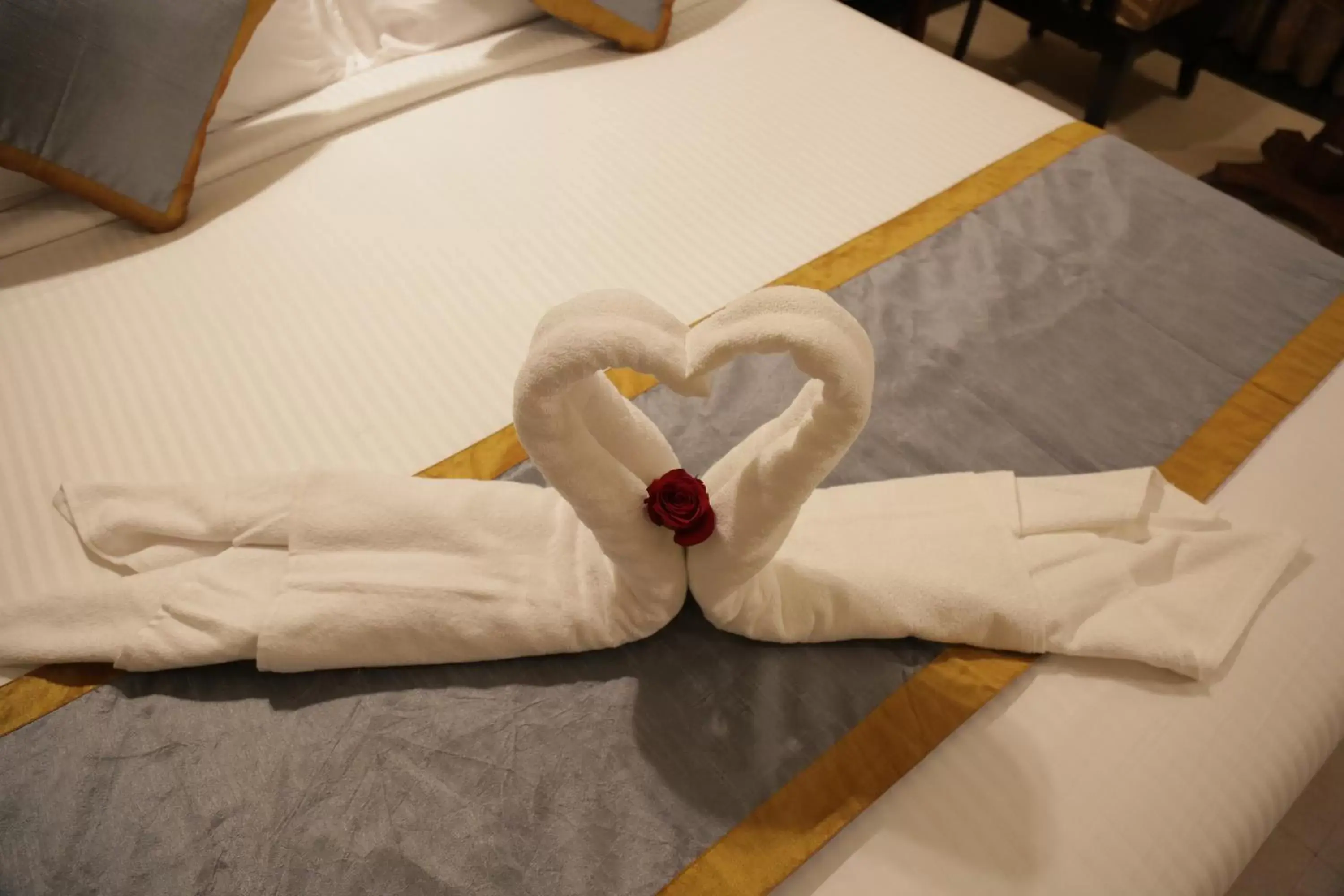 Decorative detail, Bed in Rangalaya Royal Decorative detail, Bed in Rangalaya Royal