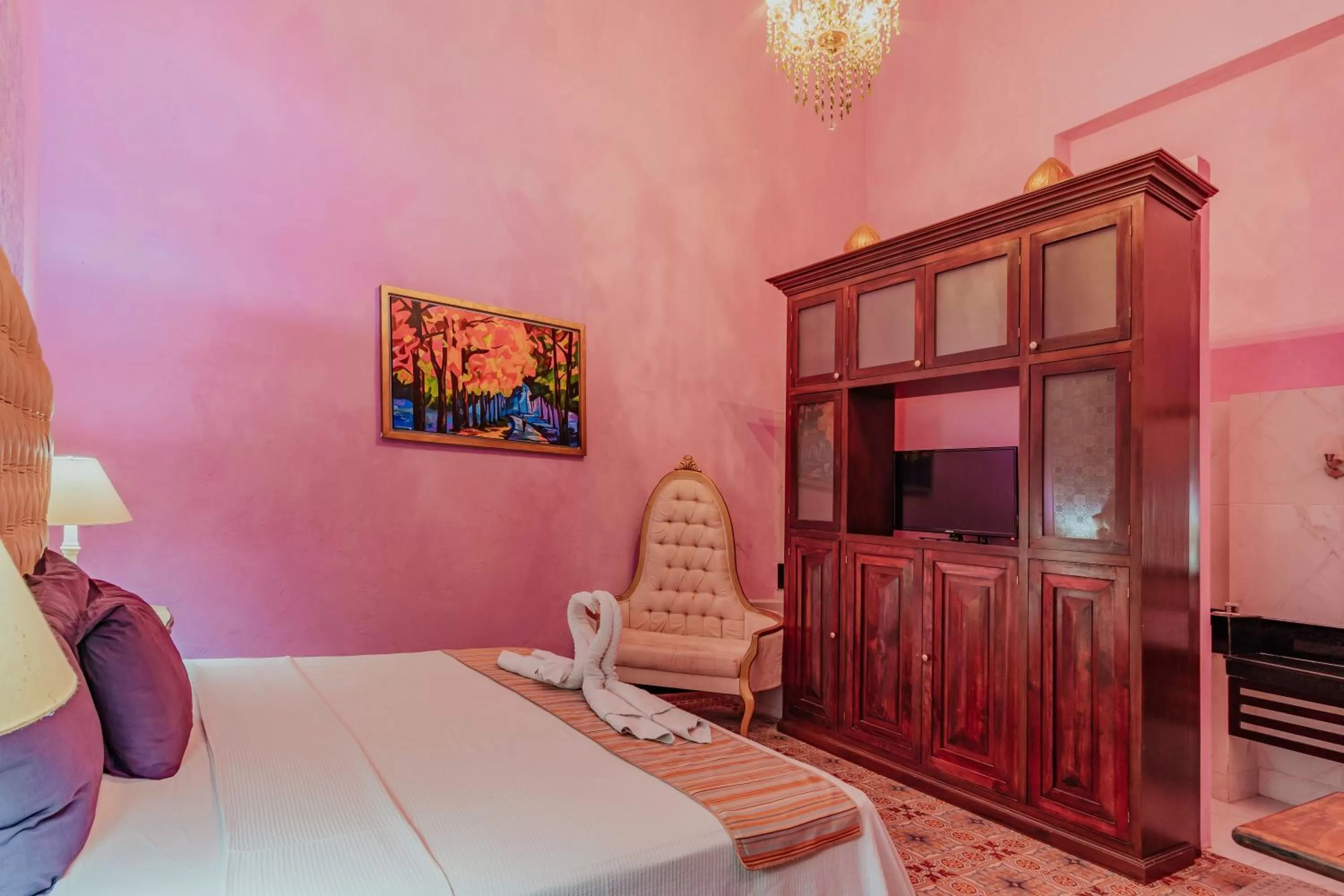 Bed in Hotel Lavanda CAS Merida