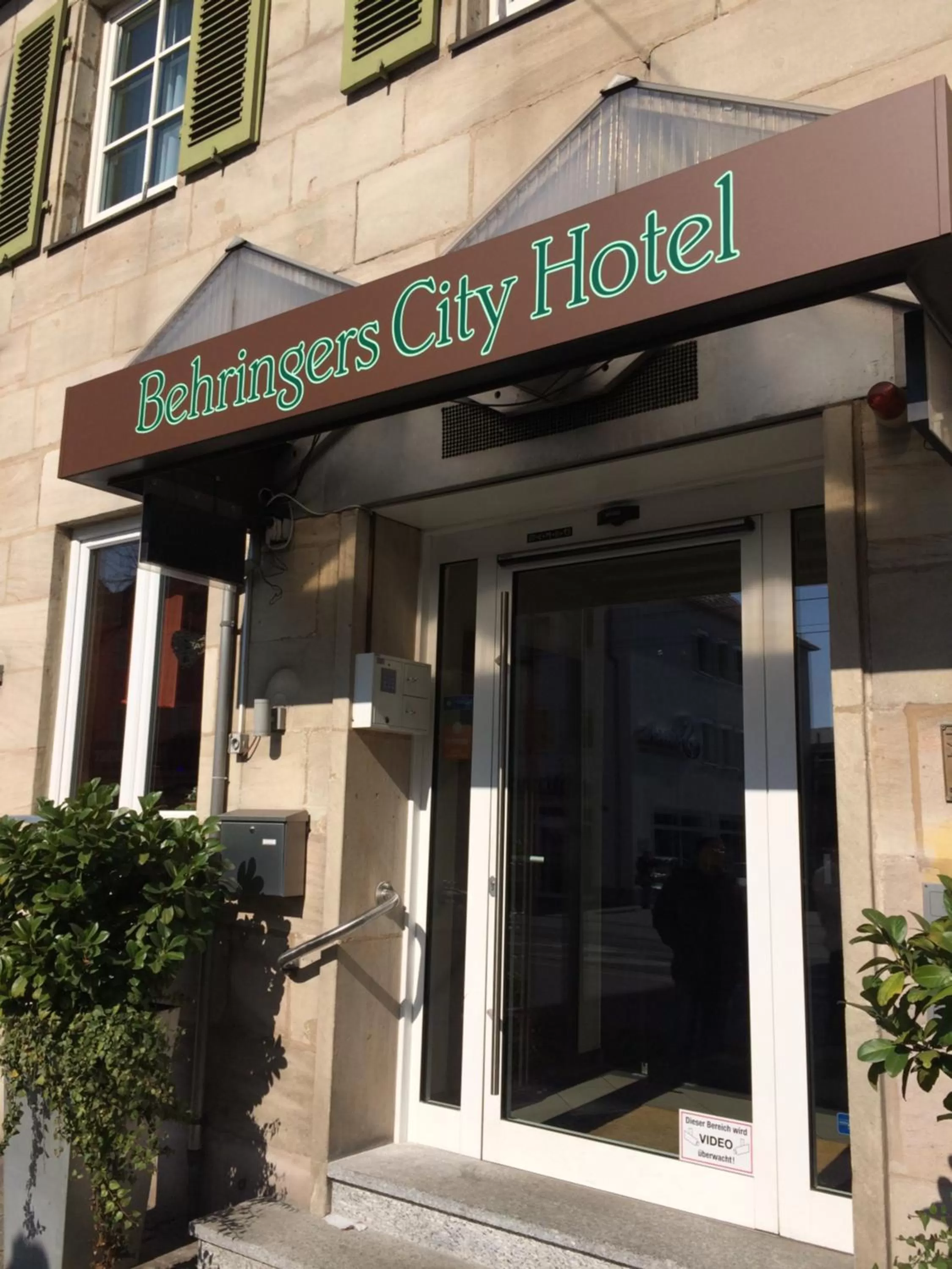 Facade/entrance in Behringers City Hotel Nürnberg