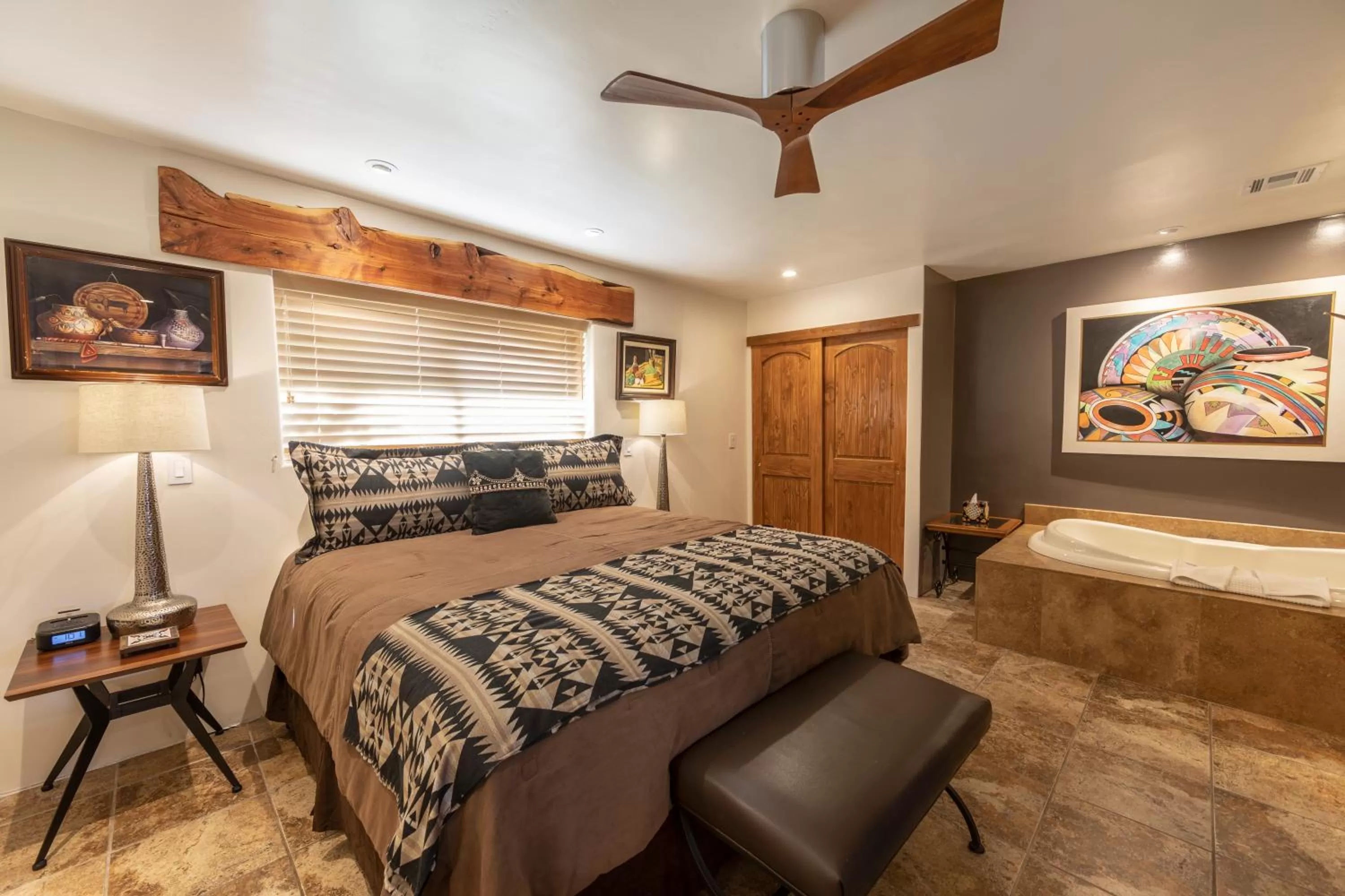 Bedroom, Bed in A Sunset Chateau