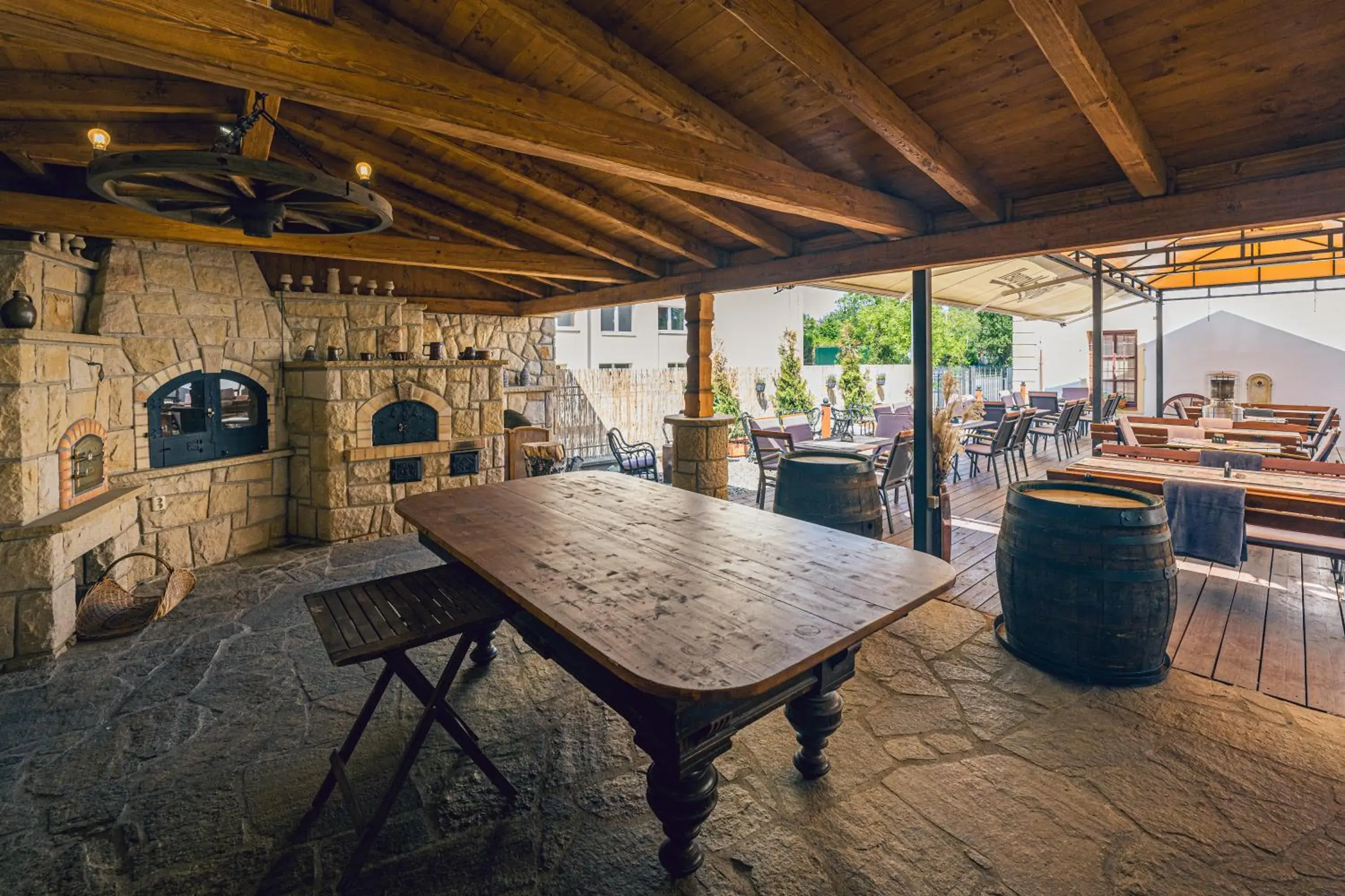 Patio in Hotel Svatojánský Dvůr