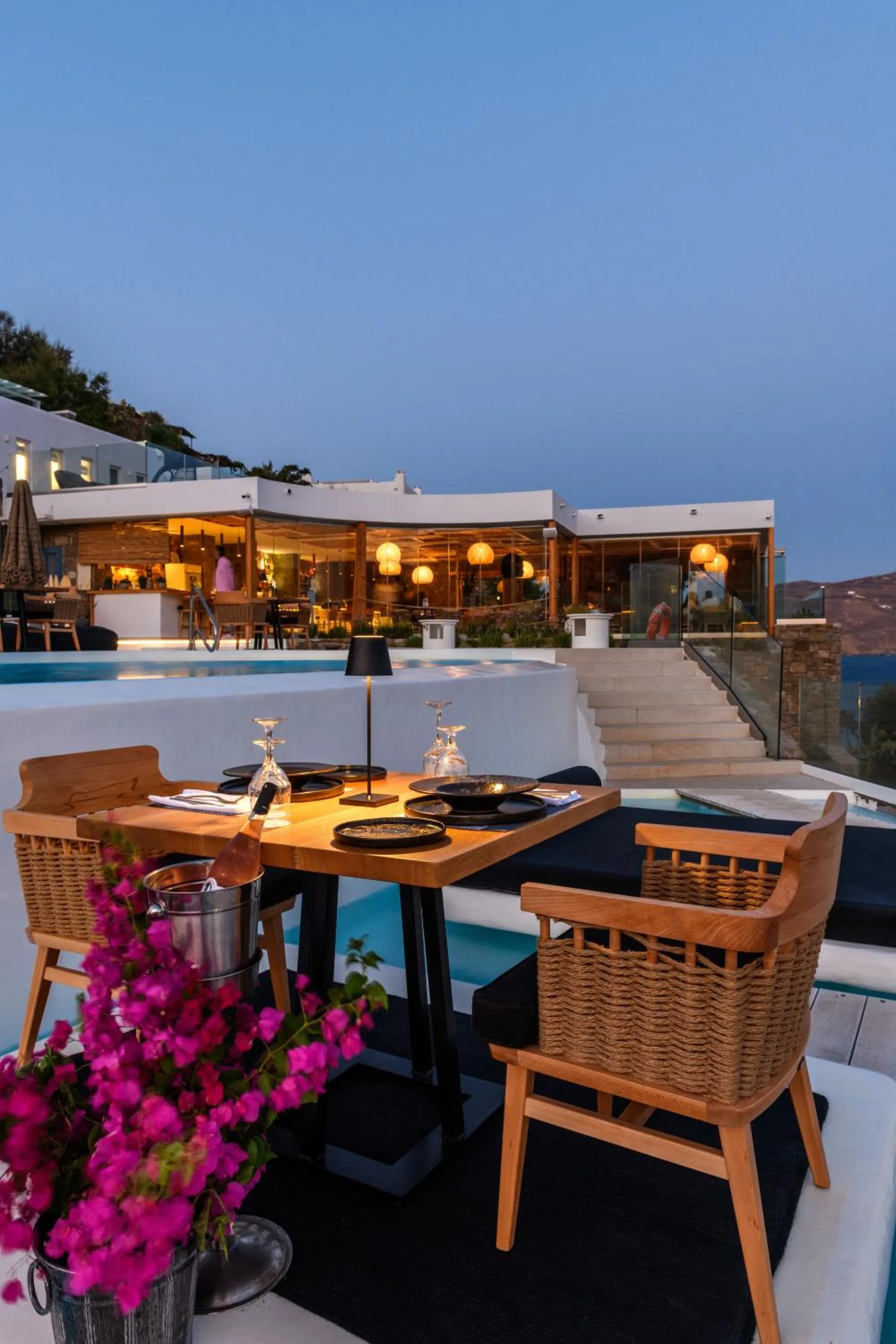 Restaurant/places to eat in Panormos Village Hotel