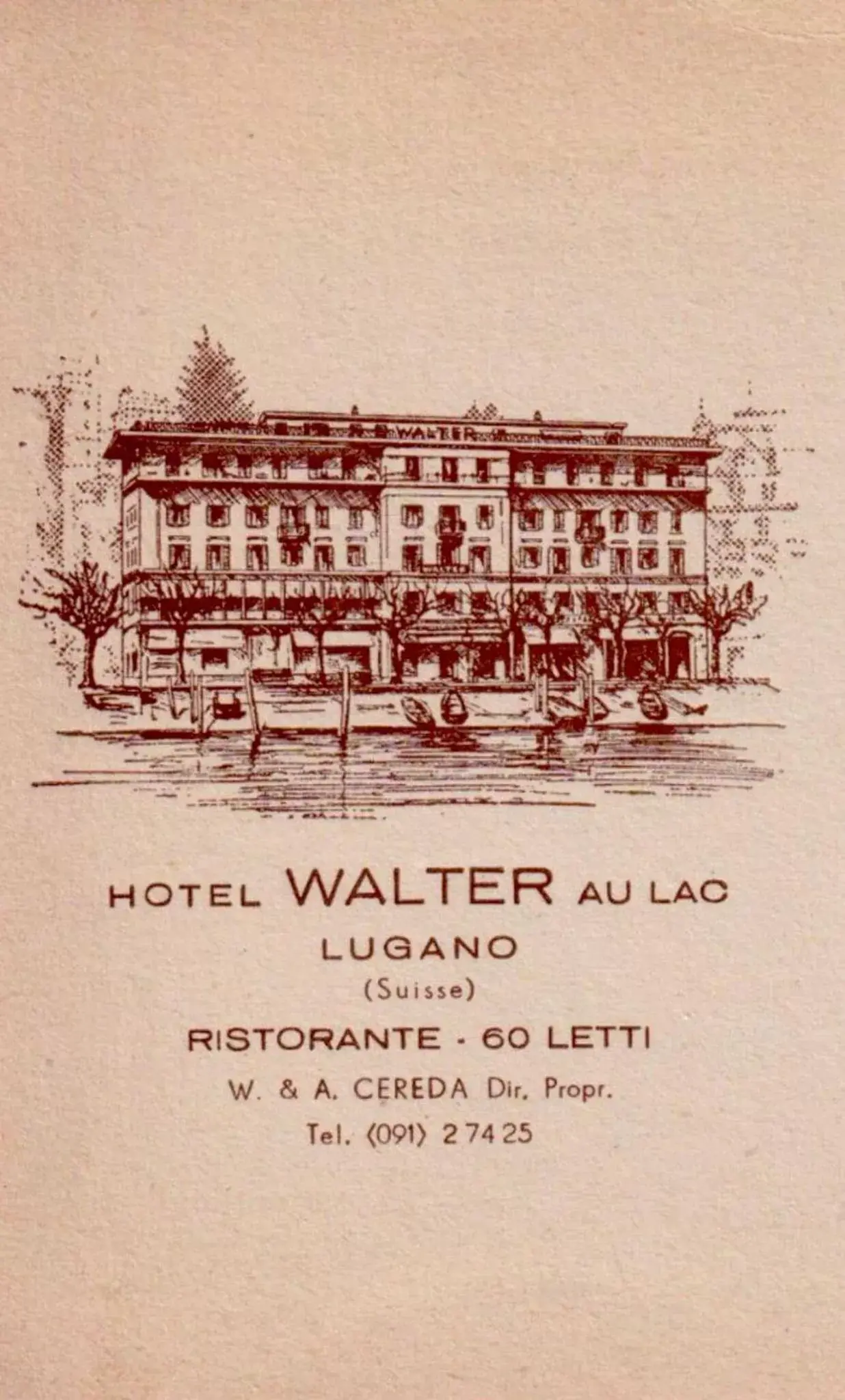 Property building in Hotel Walter Au Lac