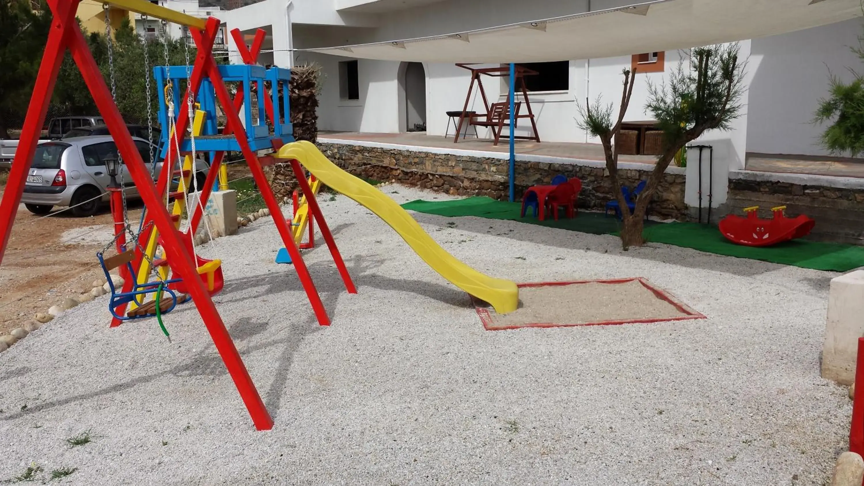 Children play ground, Children's Play Area in Elounda Sunrise Apartments