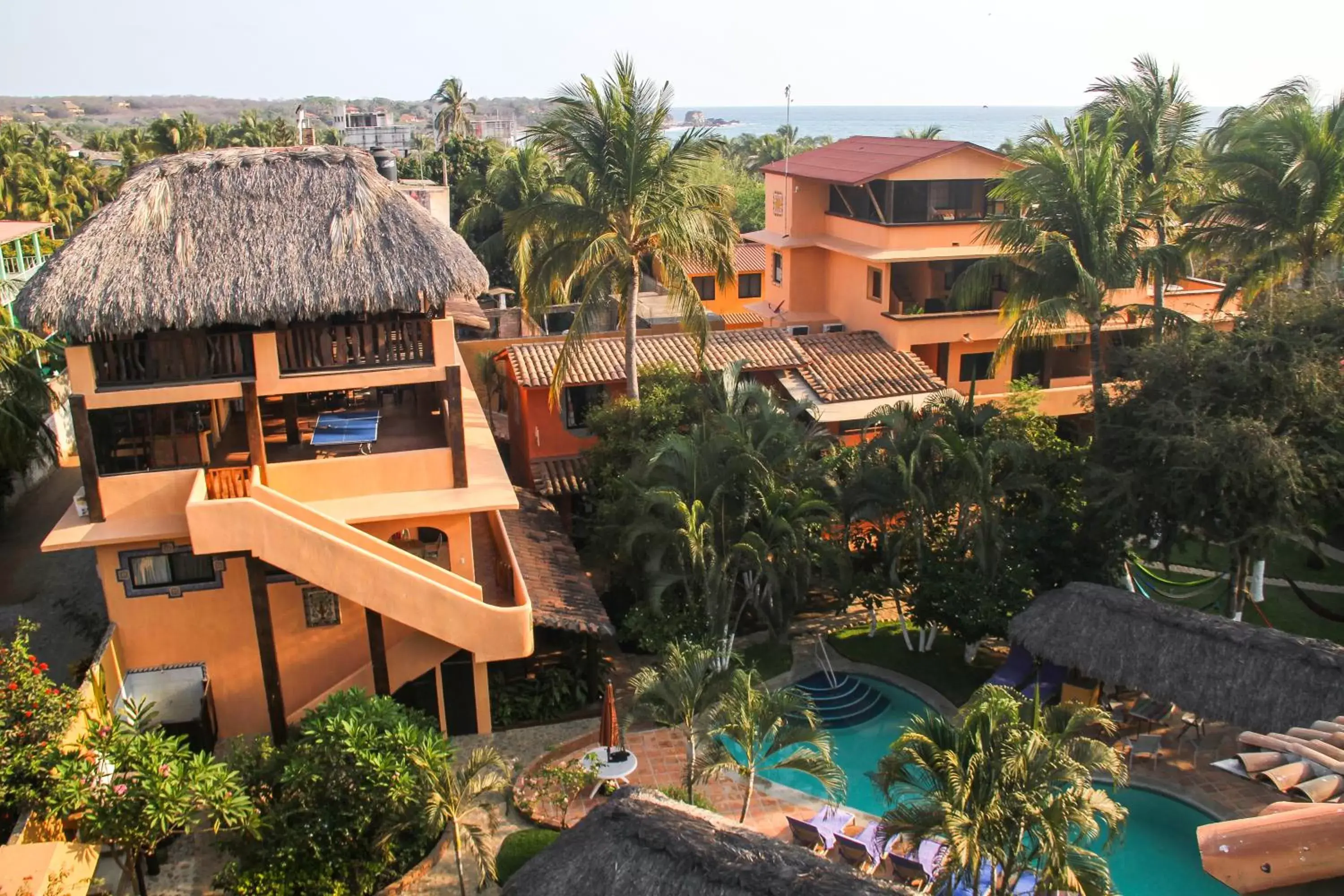 Bird's eye view, Pool View in Hotel Casamar Suites