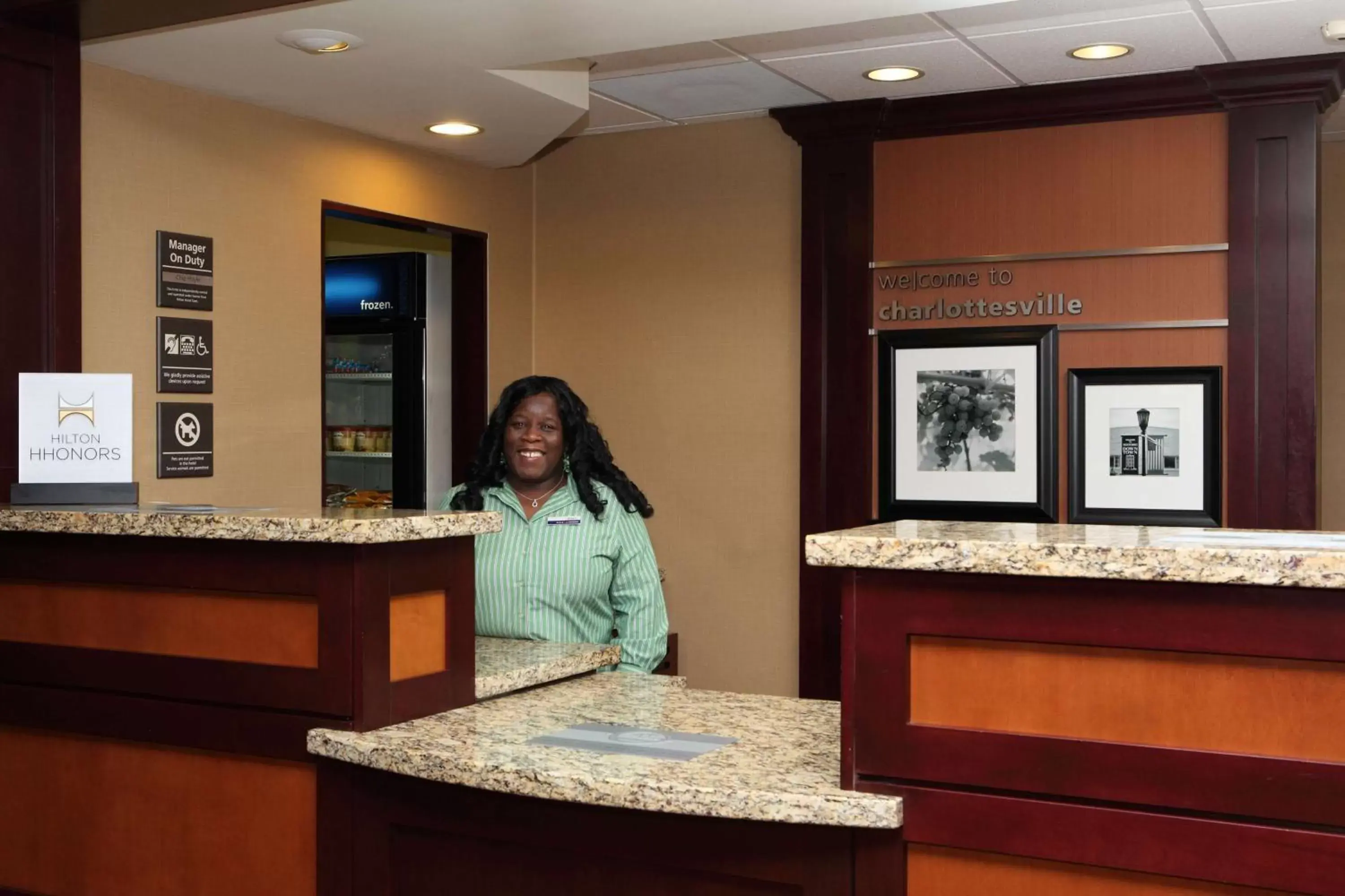 Lobby or reception, Lobby/Reception in Hampton Inn & Suites Charlottesville at the University