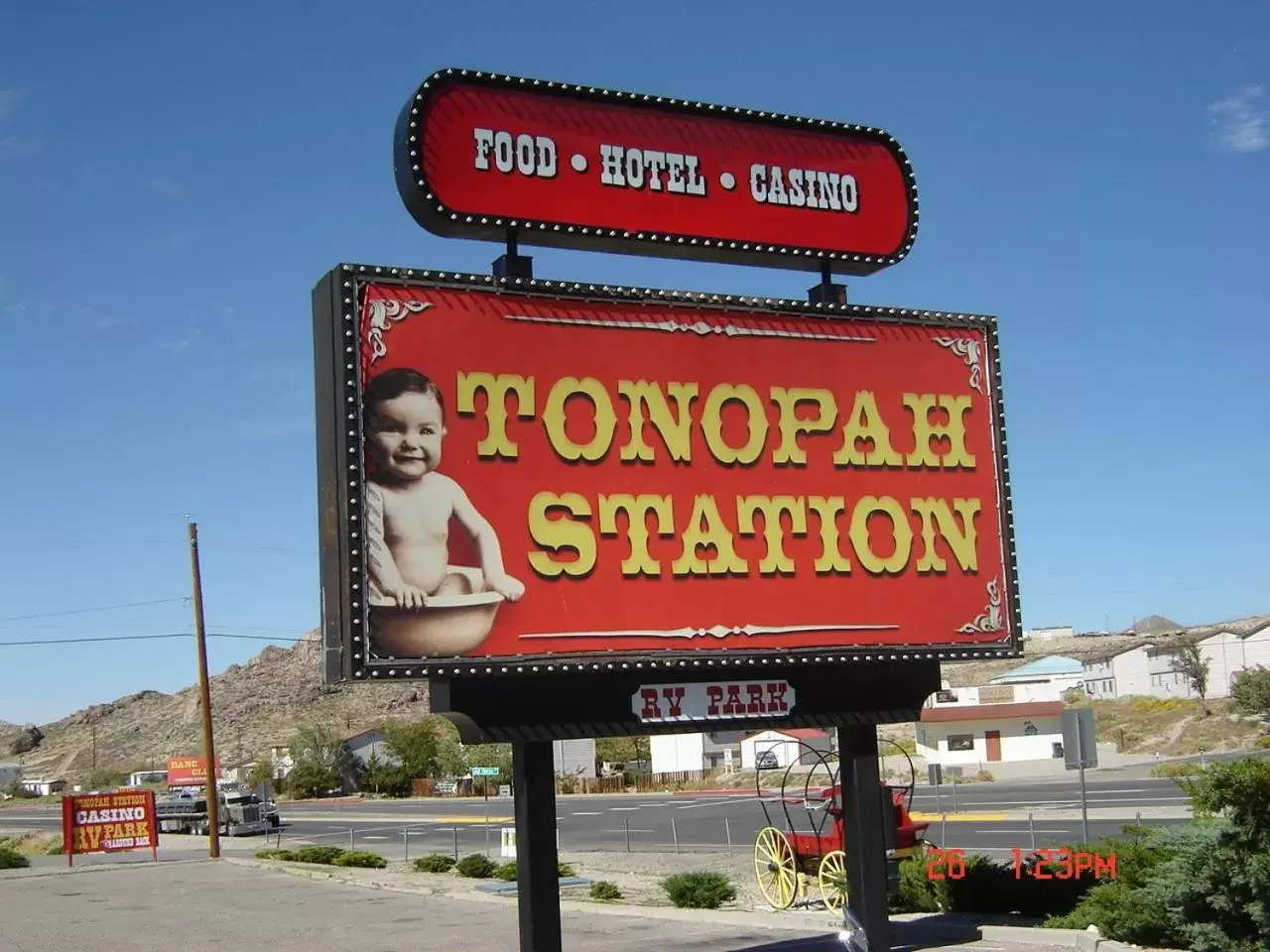 Logo/Certificate/Sign in Tonopah Station Hotel and Casino