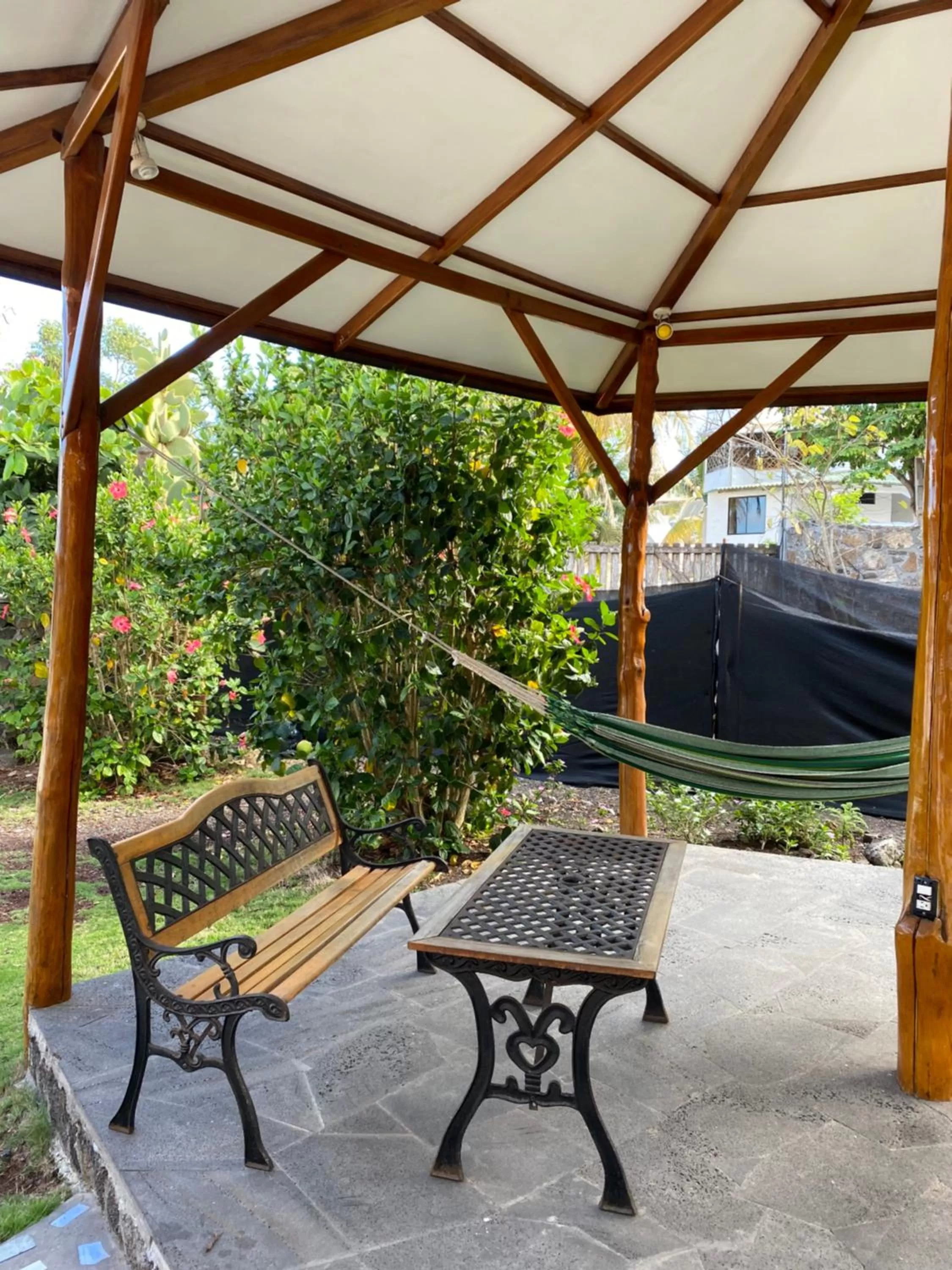 Patio in La Peregrina Galapagos B&B
