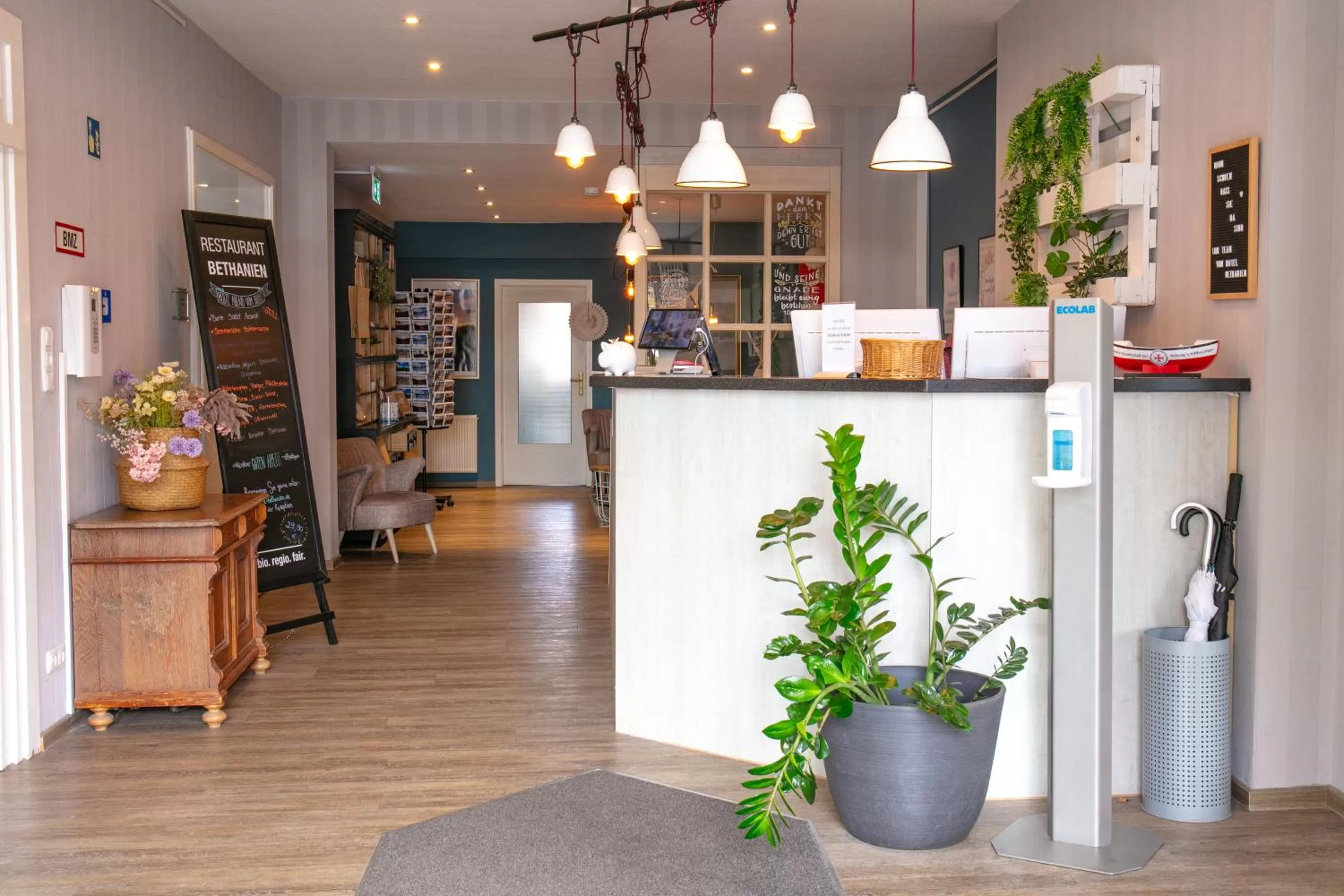 Lobby or reception in Hotel Bethanien