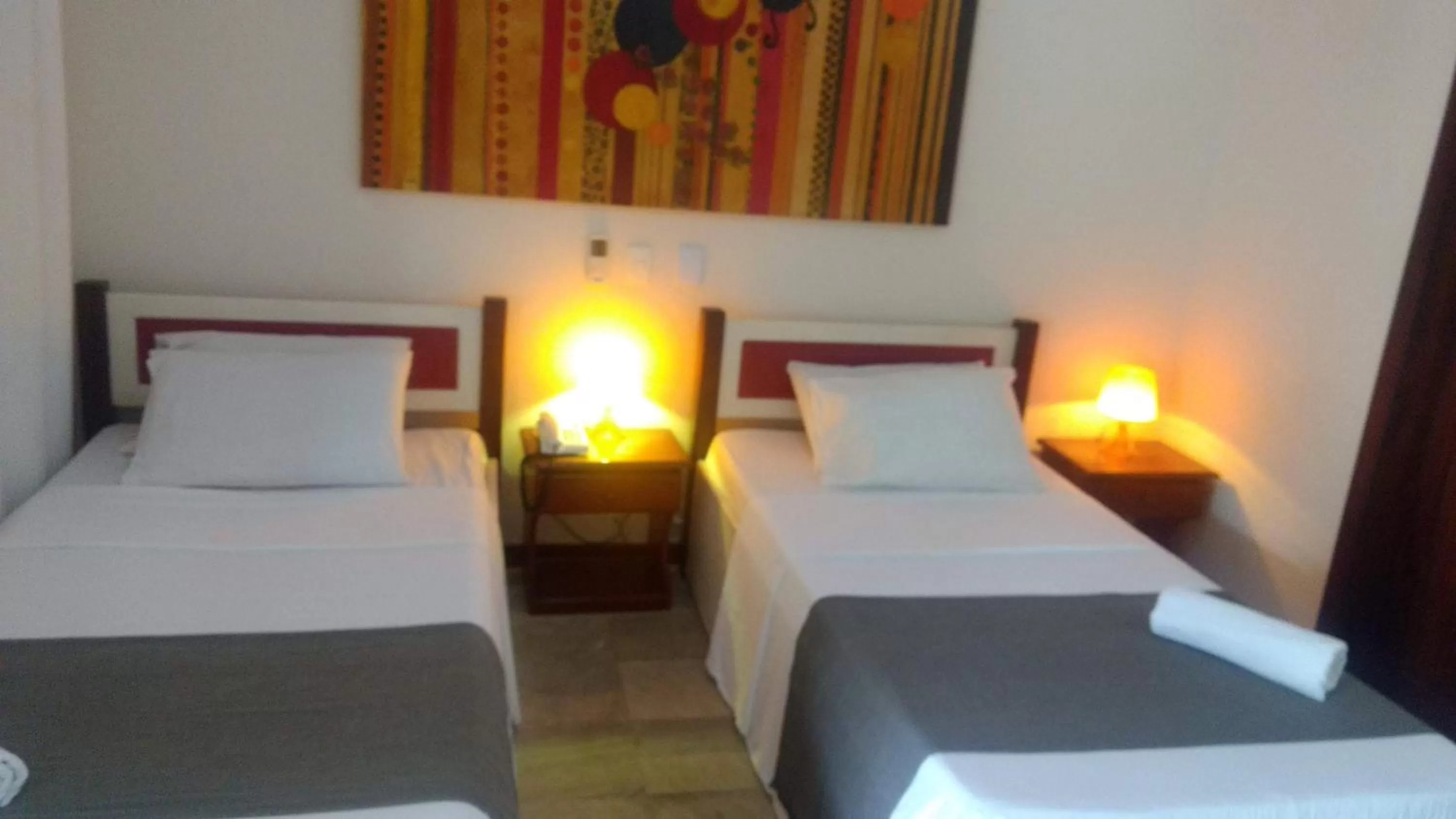 Bed in Hotel Pousada Salvador Paradise