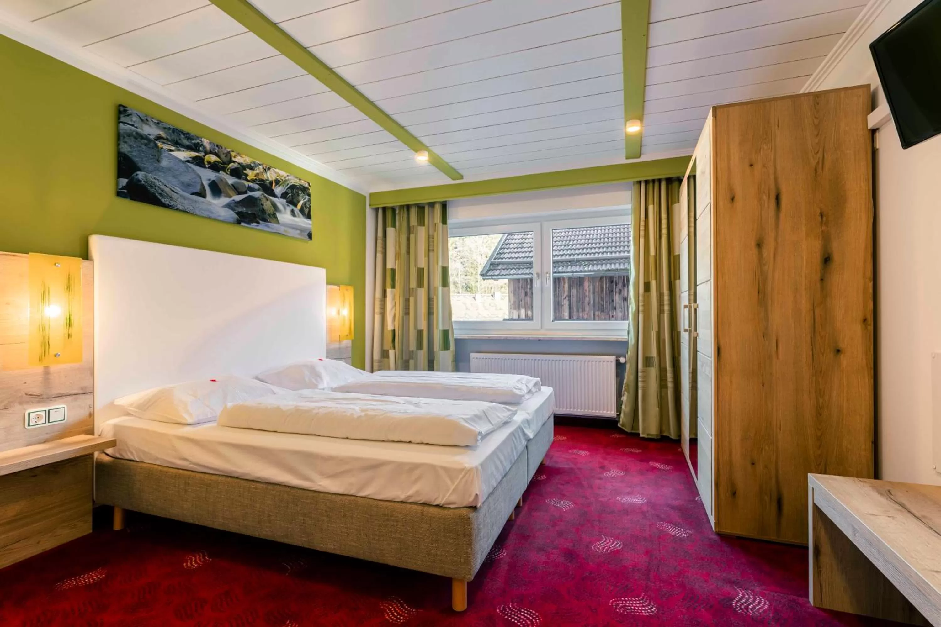 Bed in Landhotel GrünWies -Bonsai-Wellness Garni