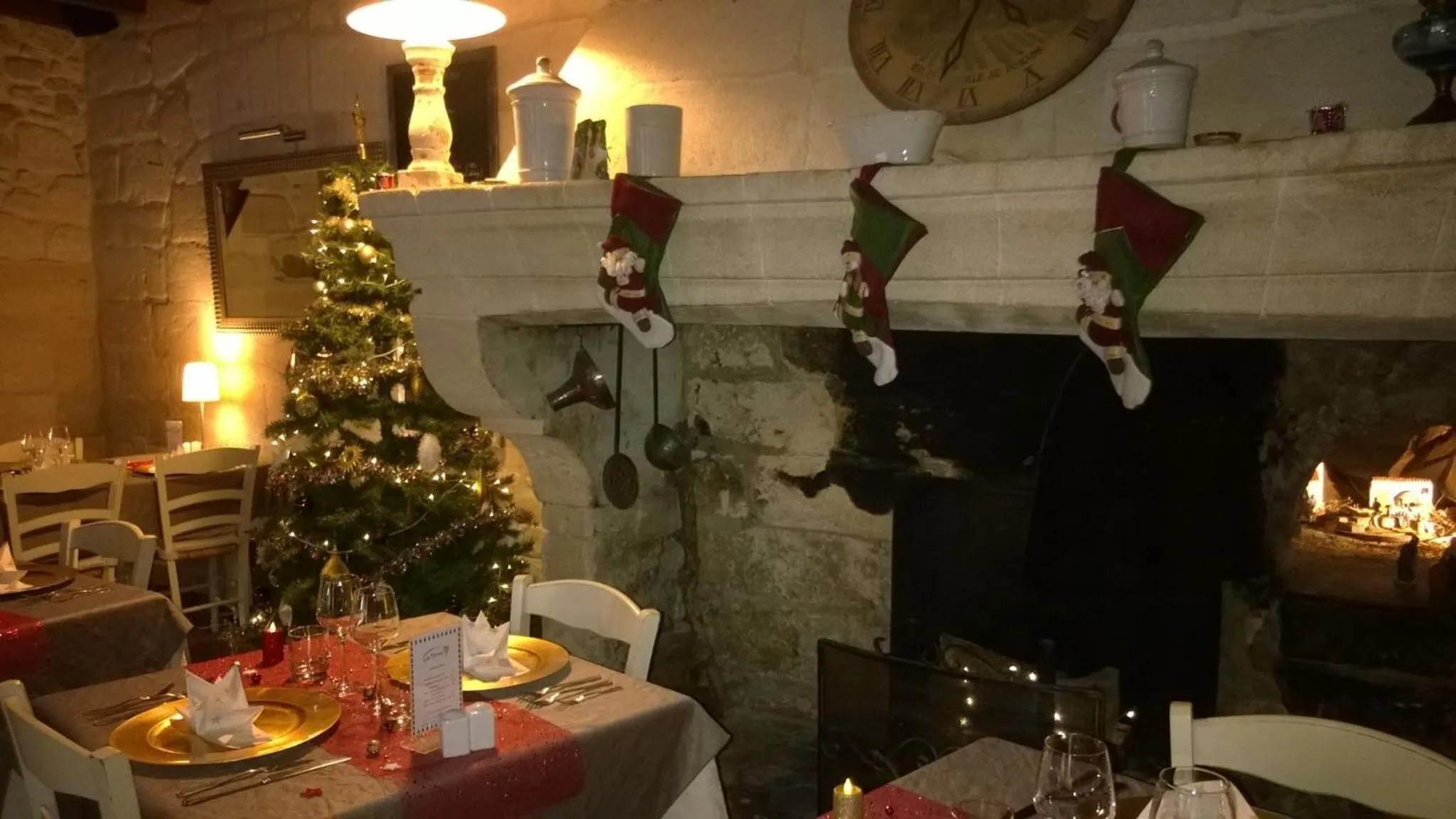 Decorative detail in Logis Hotel la Ferme