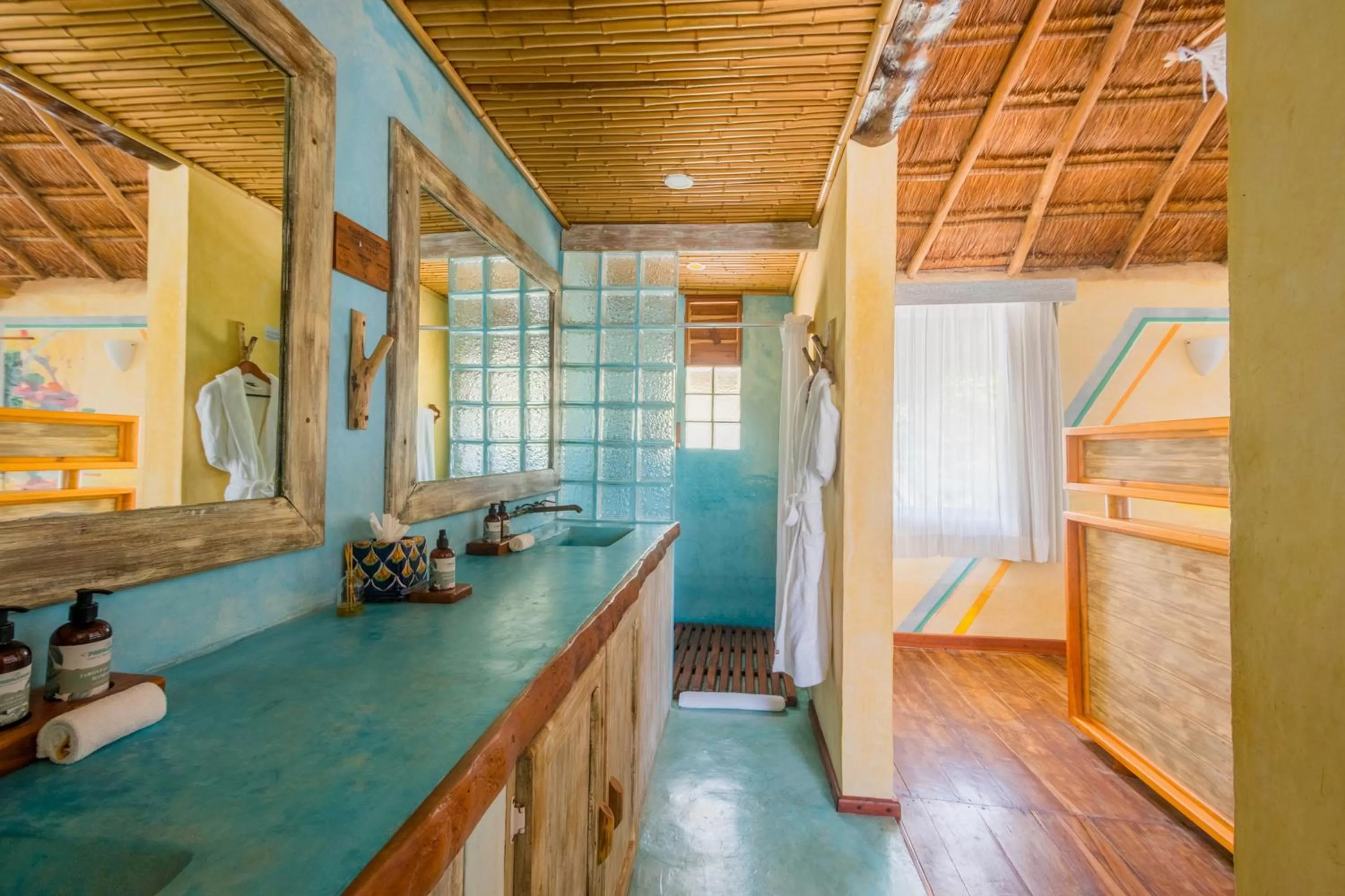 Bathroom in Villa Pescadores Tulum-Beachfront hotel by Ahau Collection