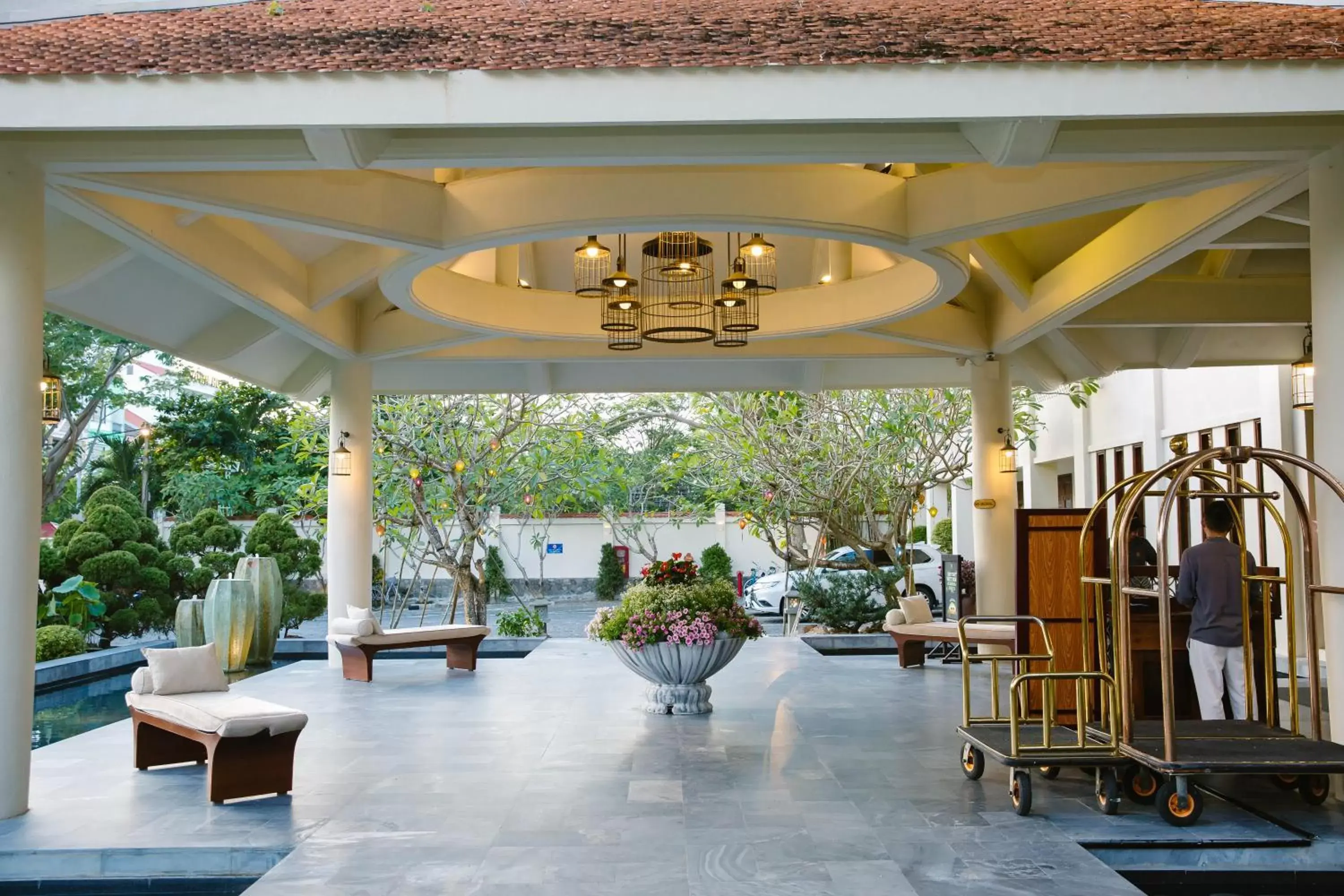 Lobby or reception, Fitness Center/Facilities in Almanity Hoi An Resort & Spa