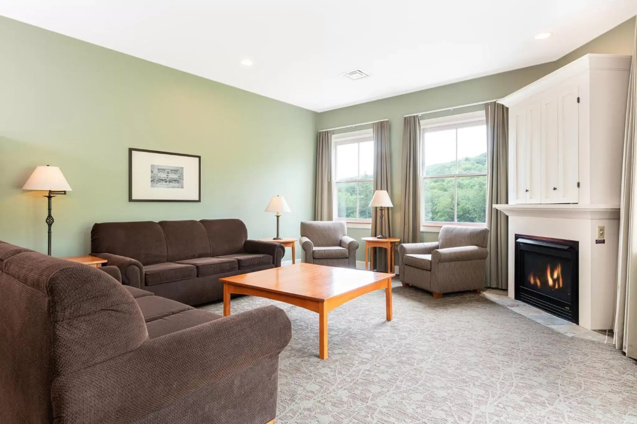 Living room, Seating Area in Jackson Gore Village on Okemo Mountain