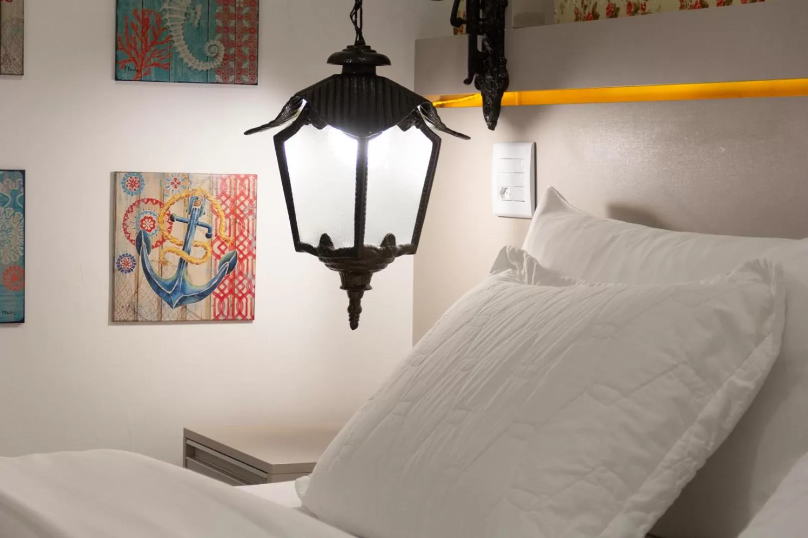 Bed in Pousada Aconchego