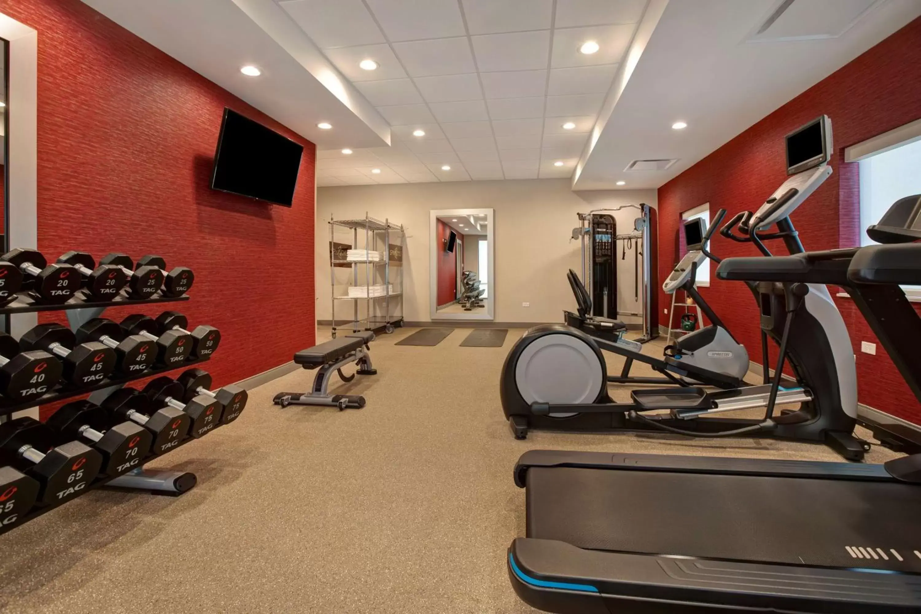 Fitness centre/facilities, Fitness Center/Facilities in Home2 Suites By Hilton Loves Park Rockford