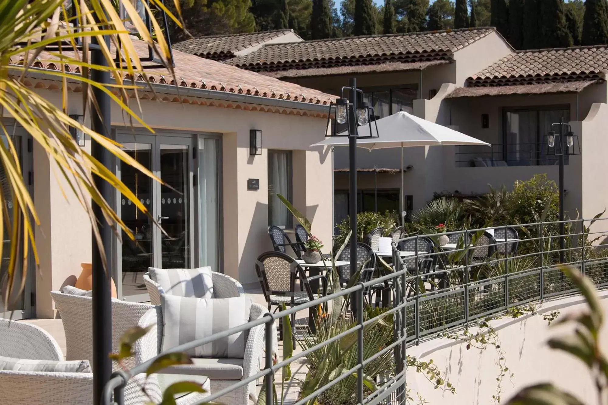 Balcony/Terrace, Restaurant/Places to Eat in La Bastide de Biot