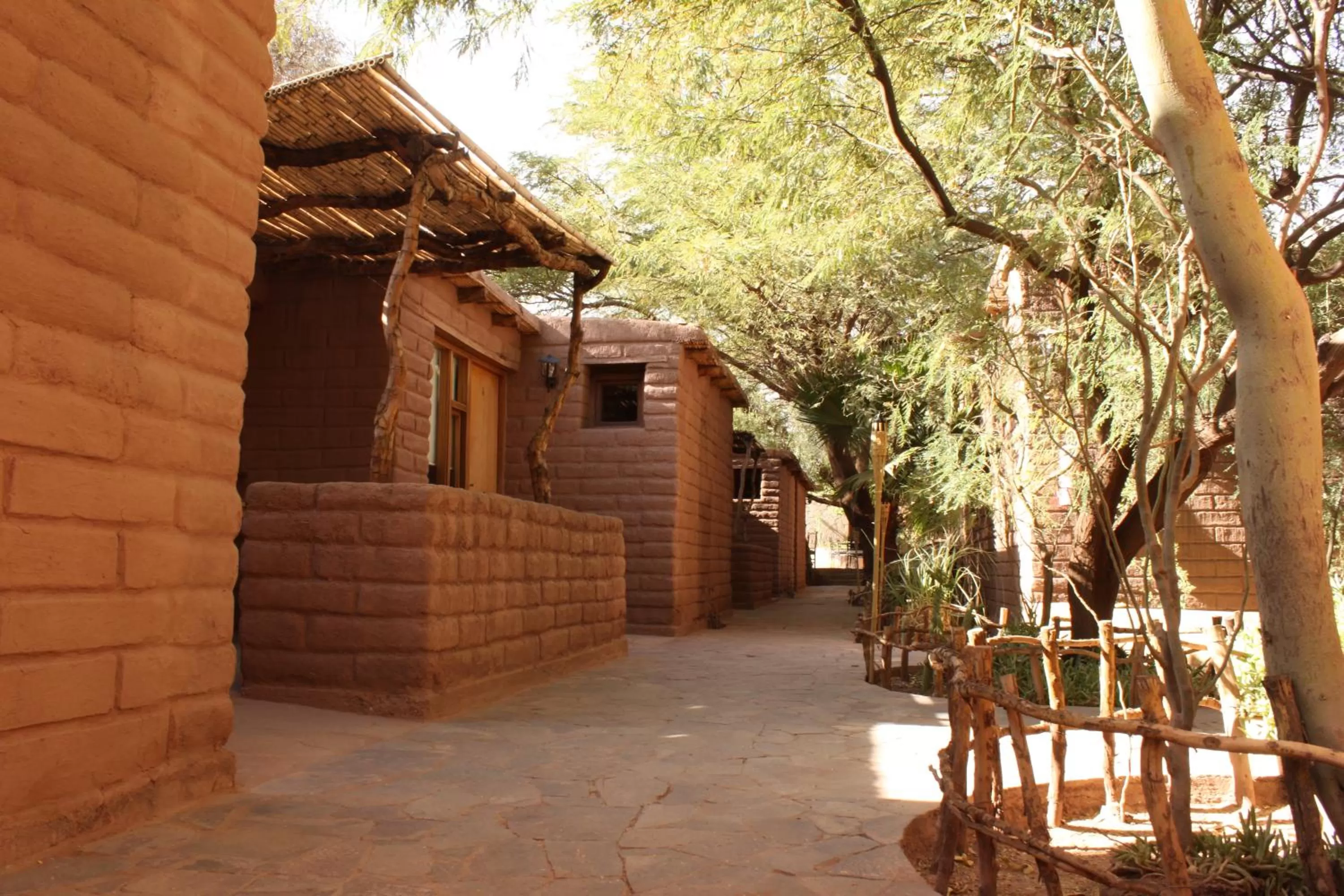Inner courtyard view in Hotel Kimal