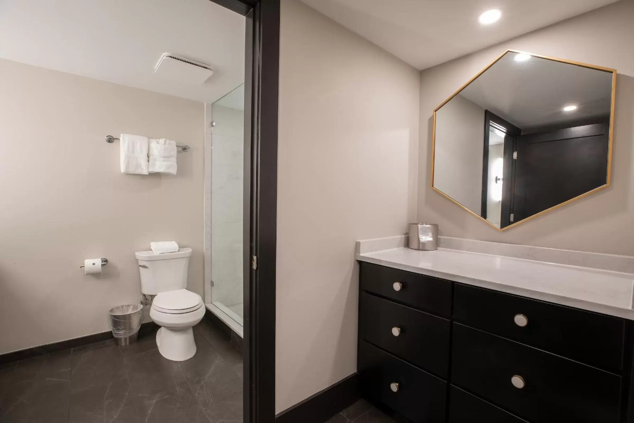 Bathroom in The Bee Hotel, Danville