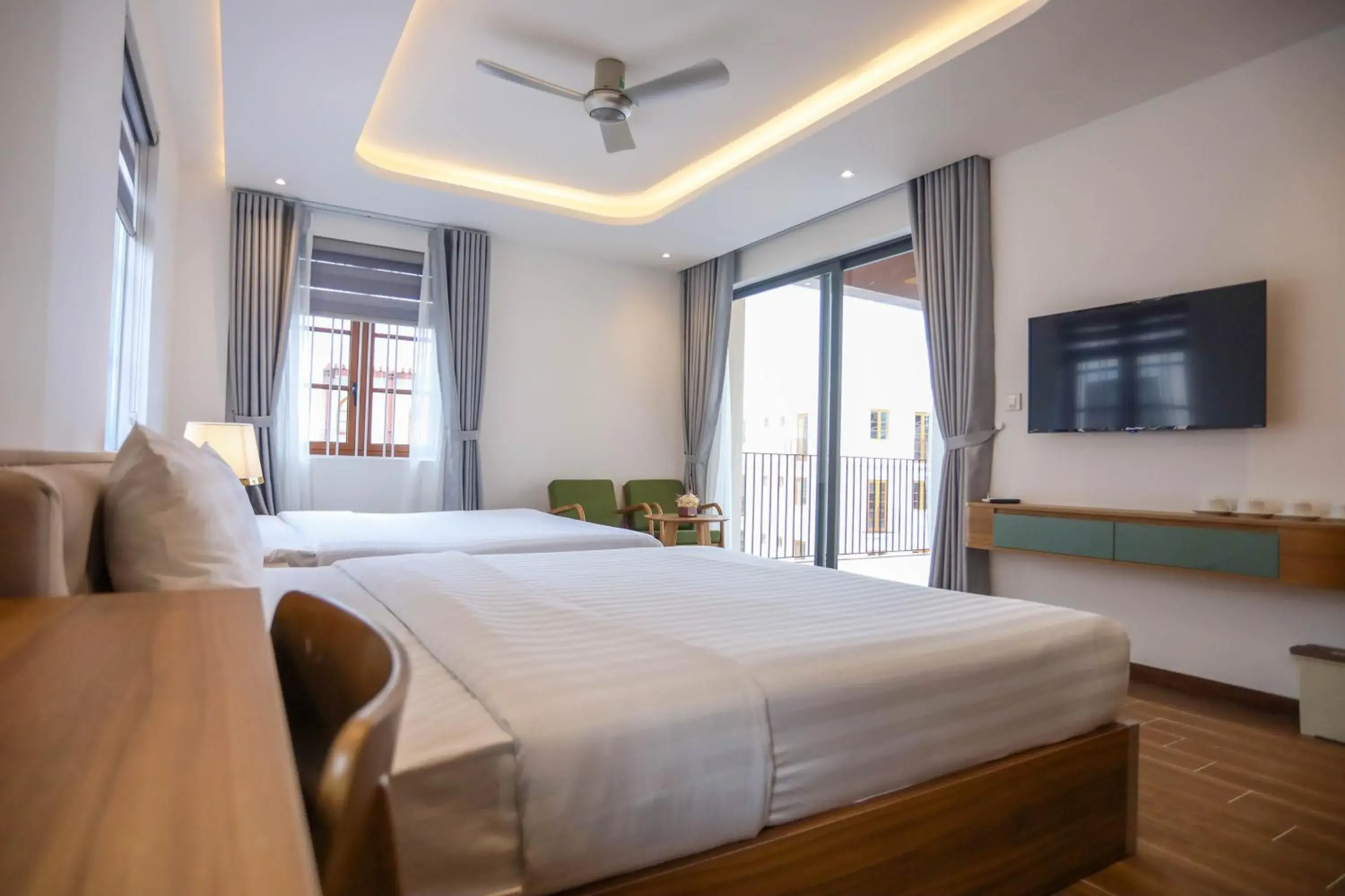 Bed in MIMOSA HOTEL PHÚ QUỐC