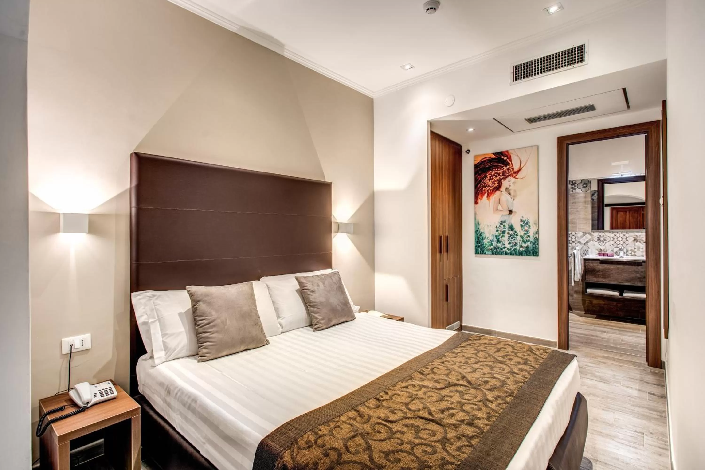 Photo of the whole room, Bed in Rome Garden Hotel