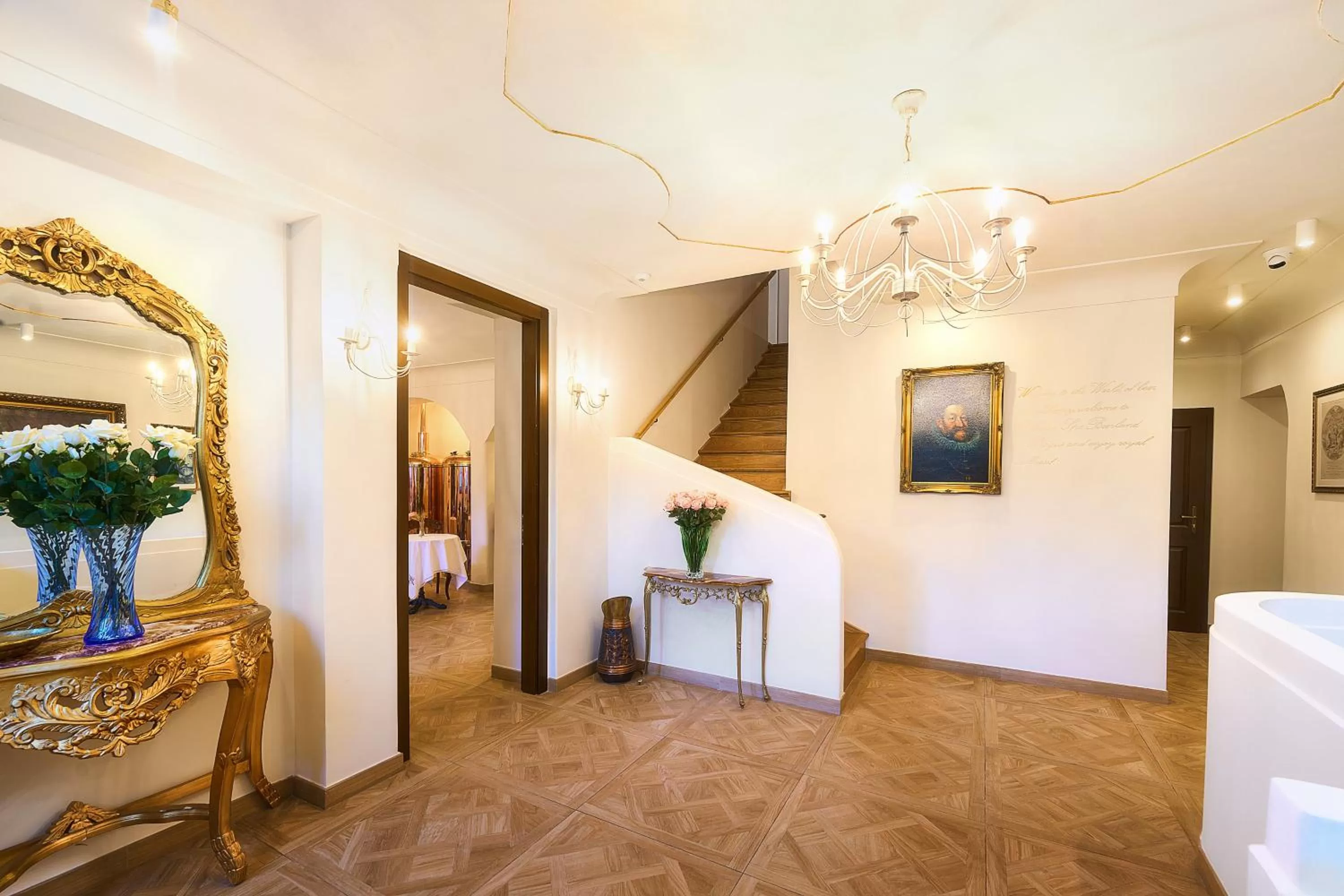 Lobby or reception in Spa Beerland Chateaux – U Zlaté Hrušky / At Golden pear