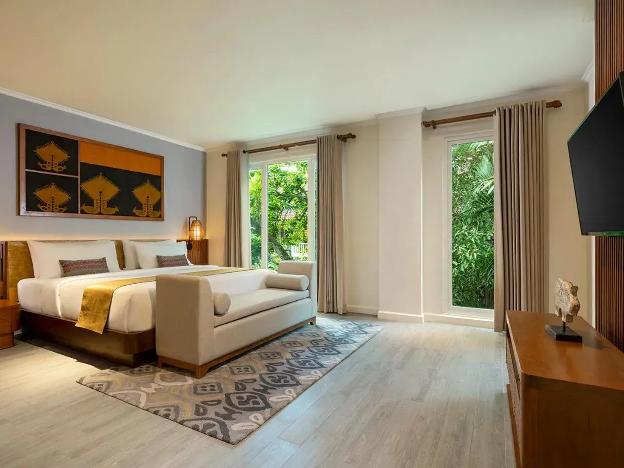 Bed, Seating Area in Anantara Vacation Club Legian