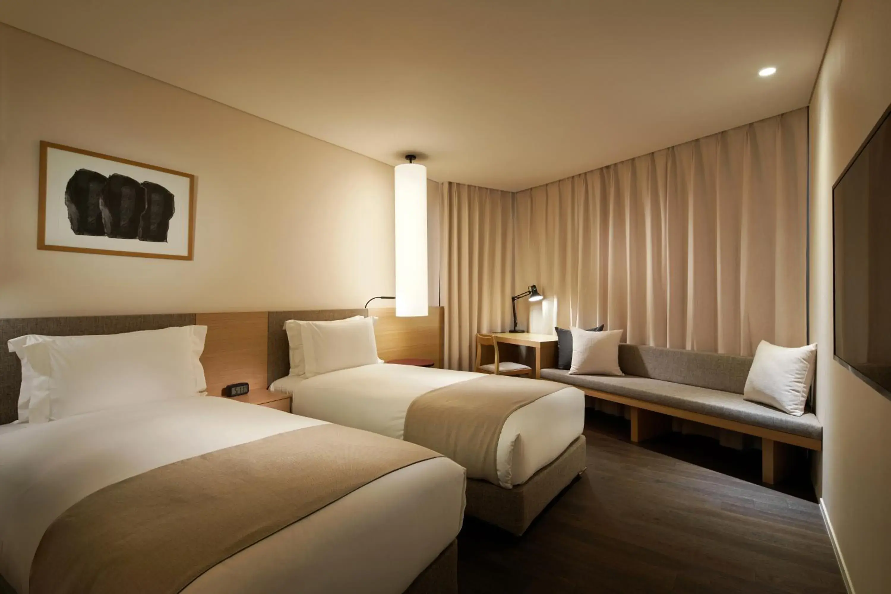 Bed in Shilla Stay Samsung
