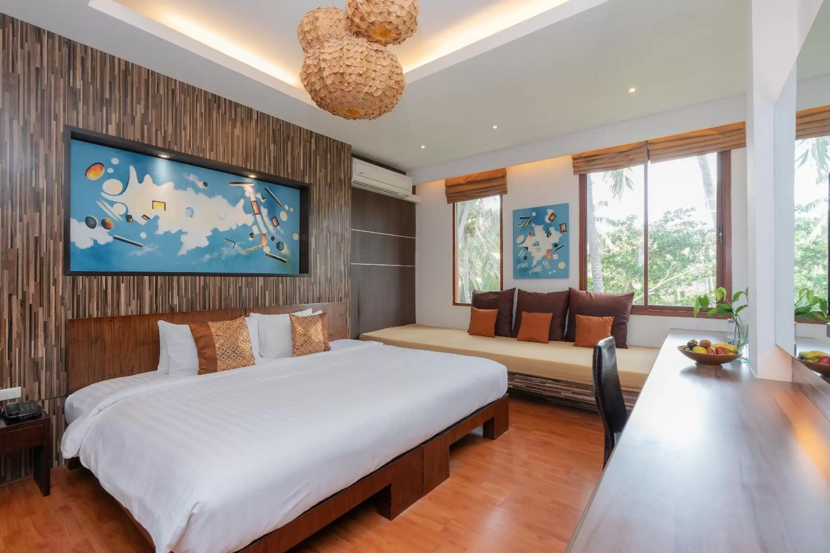 Bedroom in Dhevan Dara Beach Villa Kuiburi