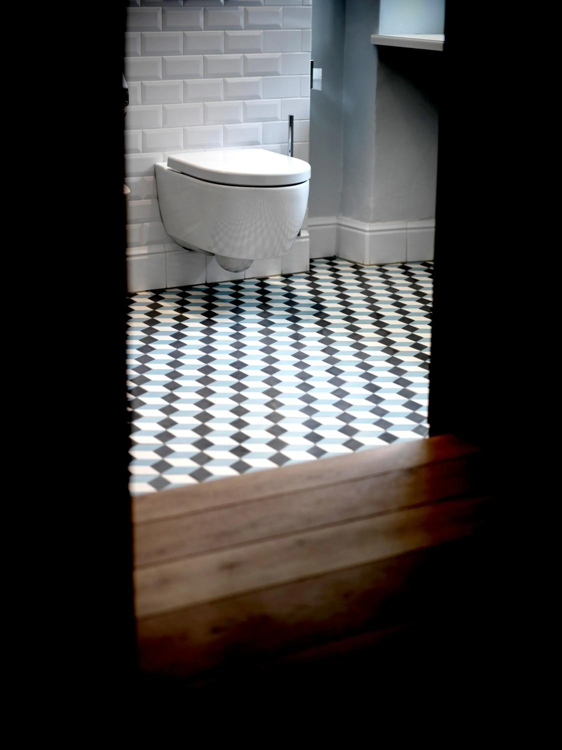 Toilet in artHotel Blaue Gans