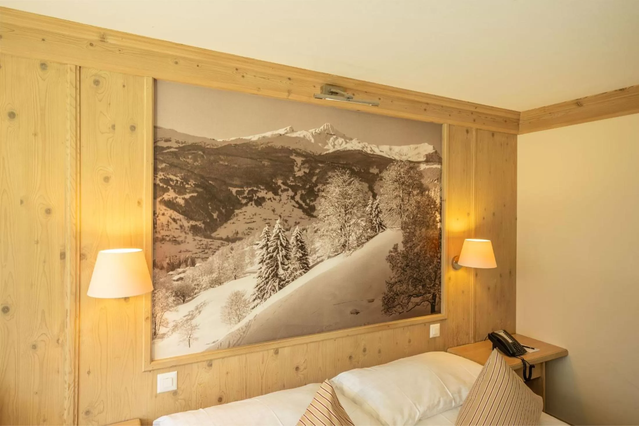 Photo of the whole room, Bed in Hotel Spinne Grindelwald