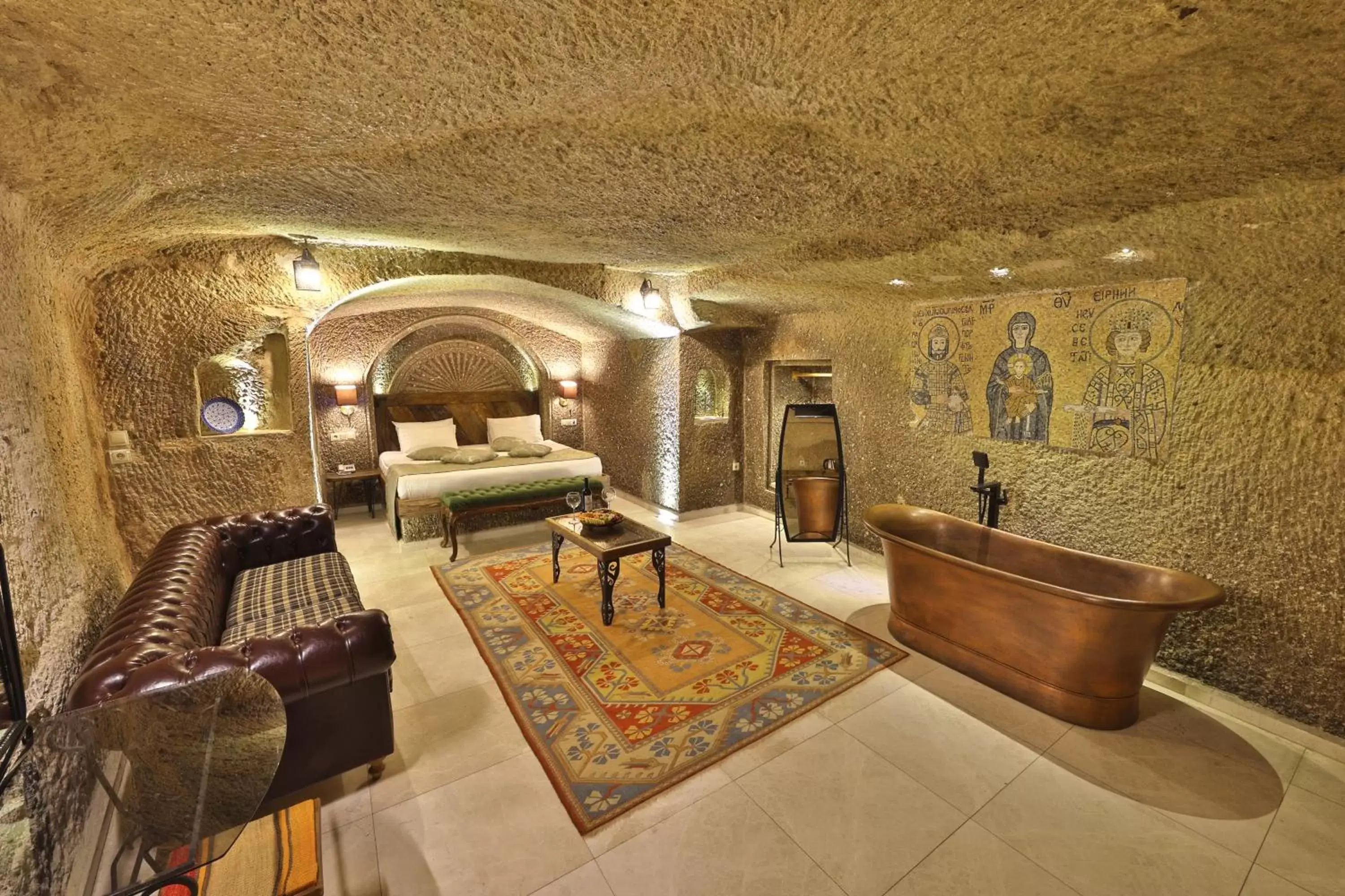 Seating Area in Divan Cave House