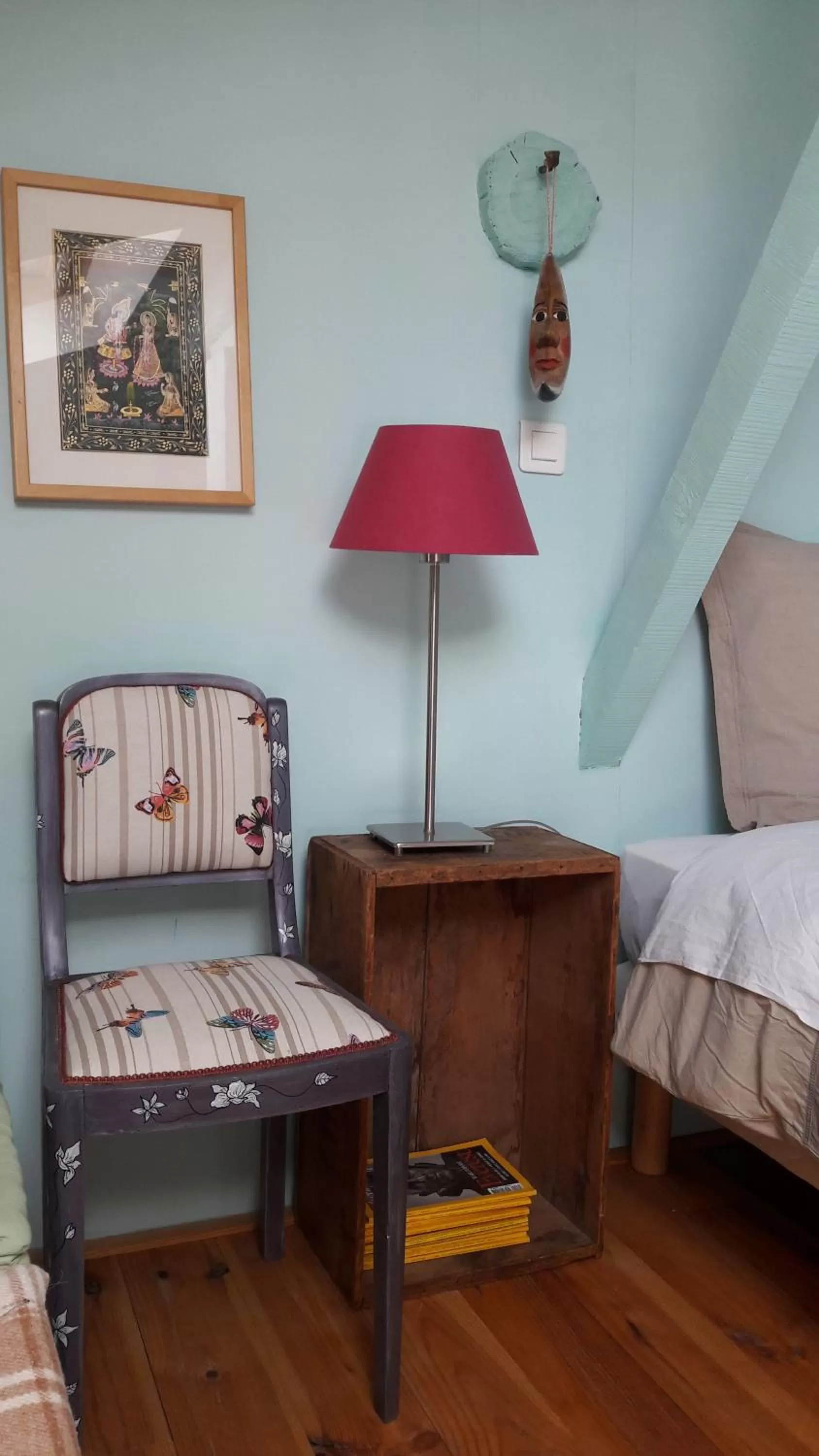 Decorative detail, Bed in Sûn Chambres d'hôtes