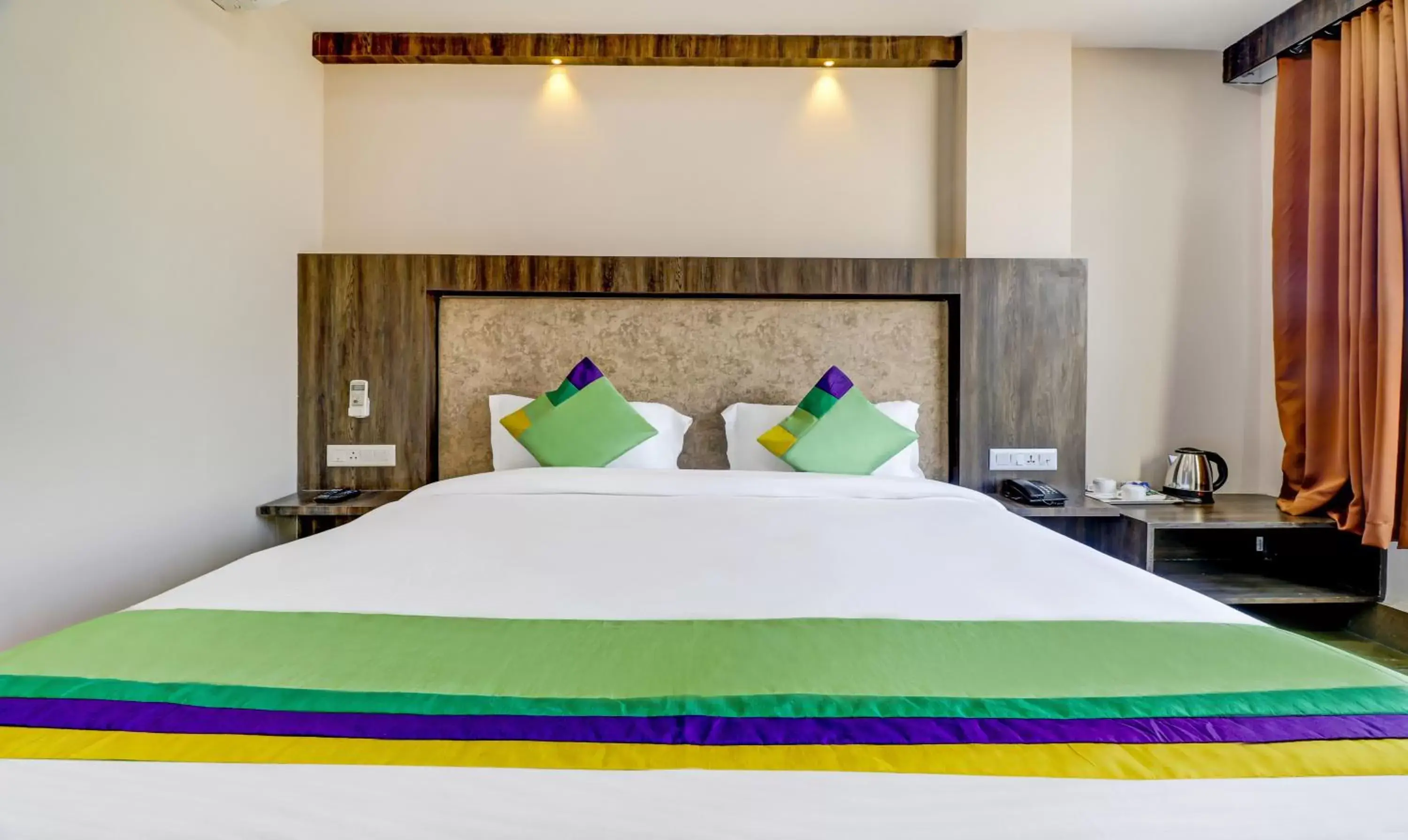 Bed in Hotel Bikalal, Bikaner Bed in Hotel Bikalal, Bikaner