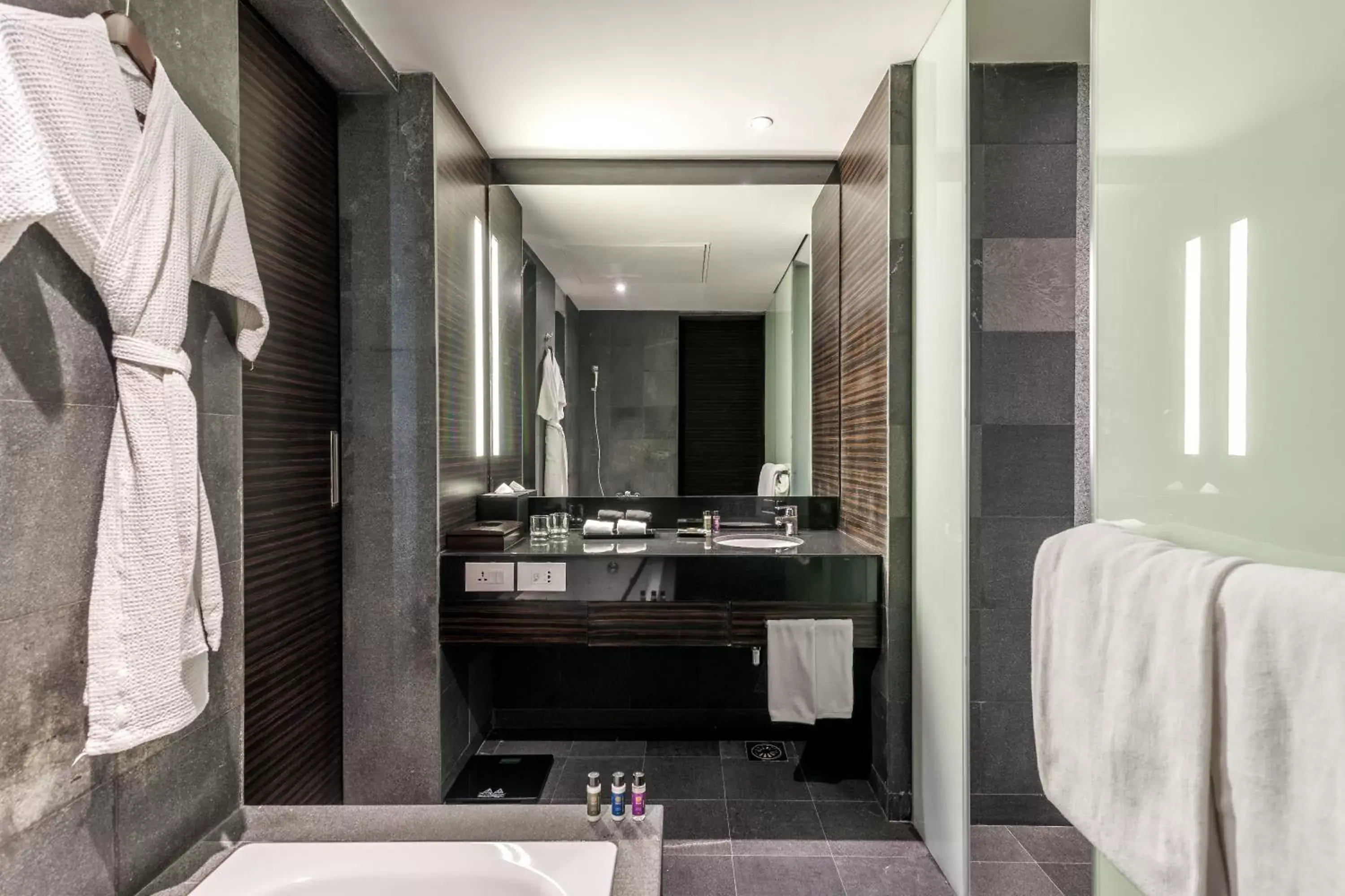 Bathroom in Hyatt Raipur Bathroom in Hyatt Raipur