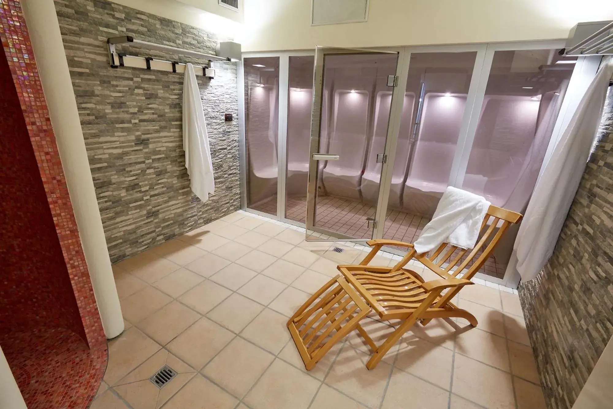 Steam room, Bathroom in Liberty Hotel